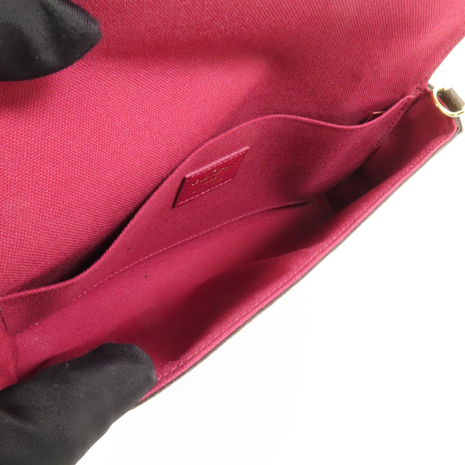 LOUIS VUITTON Monogram Pochette Felicie金扣鏈帶肩背袋