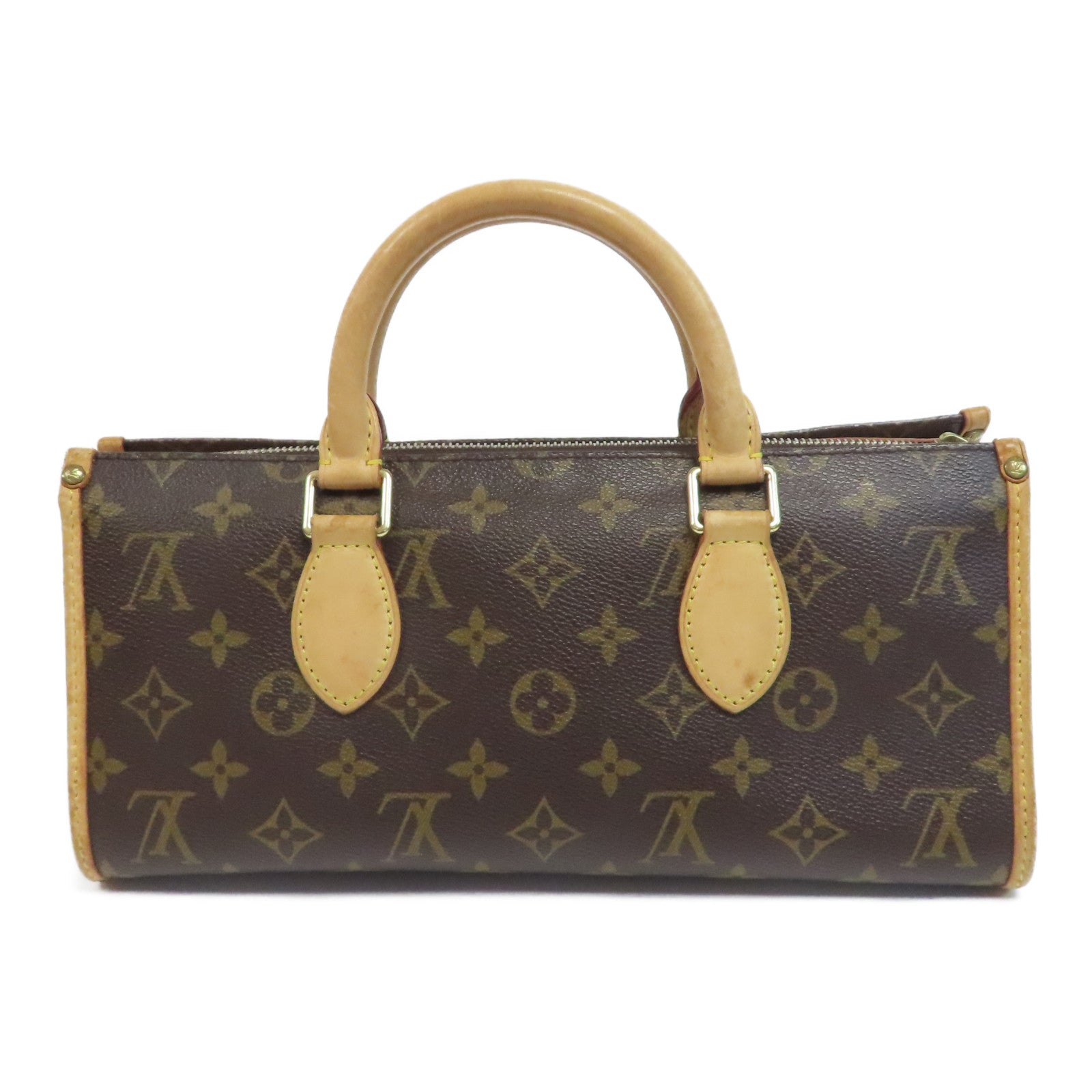 LOUIS VUITTON Monogram Popincourt金扣手挽袋啡色