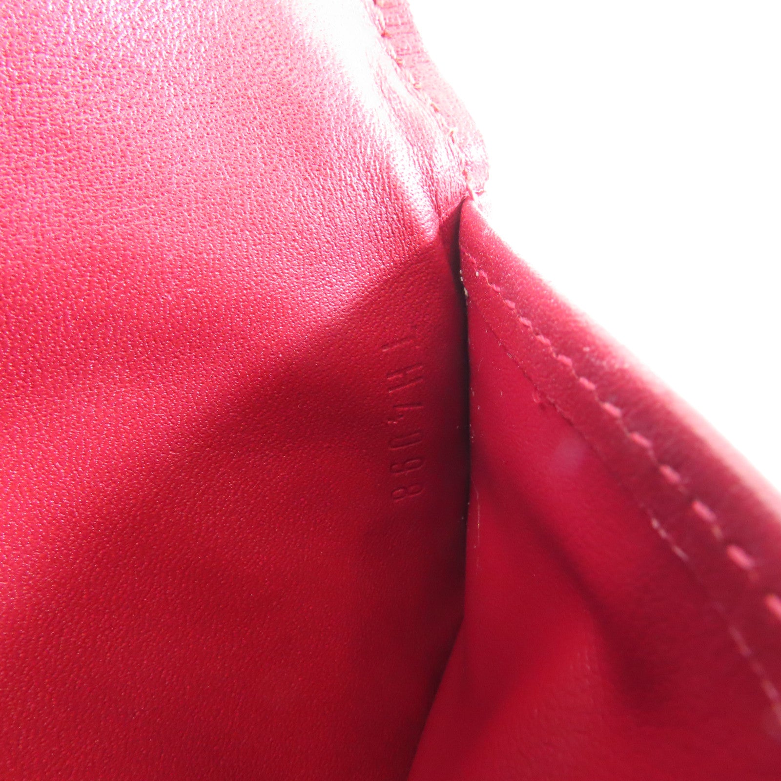 LOUIS VUITTON 【激減優惠】Vernis Portefeuille International金扣長錢包紅色