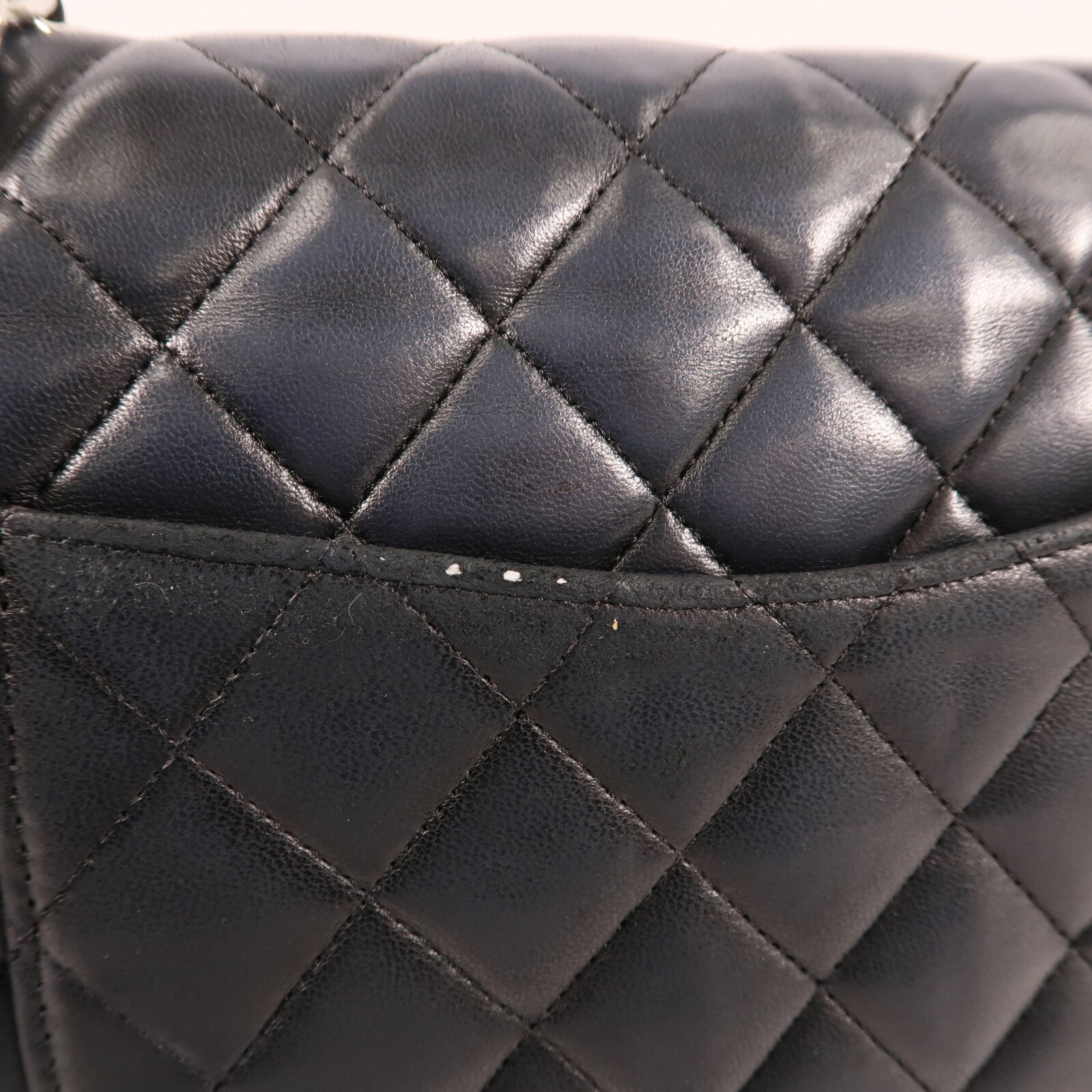 CHANEL 羊皮皮革Classic 25銀扣鏈帶肩背袋