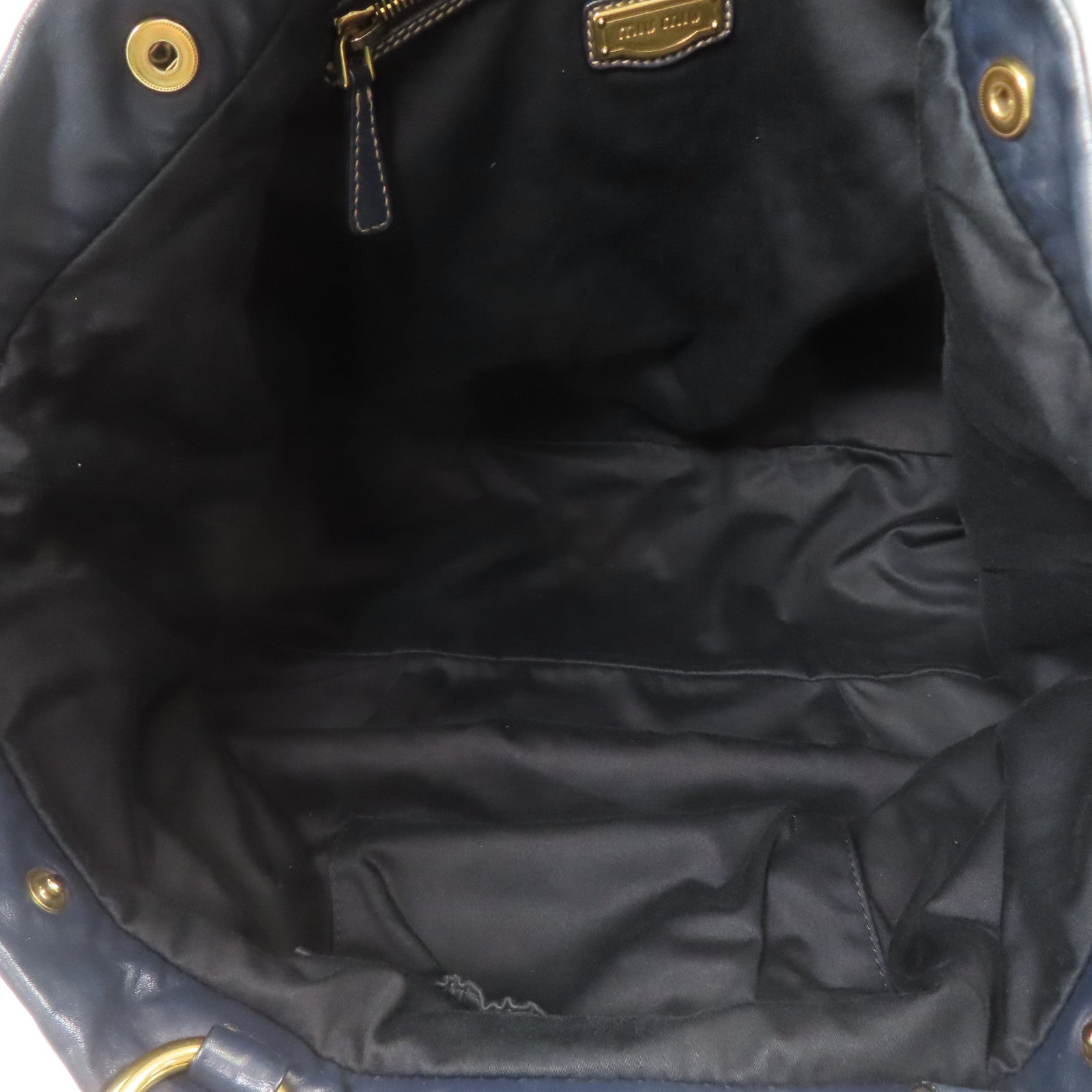 Miu Miu 牛皮皮革Shoulder Bag金扣手挽肩背兩用袋