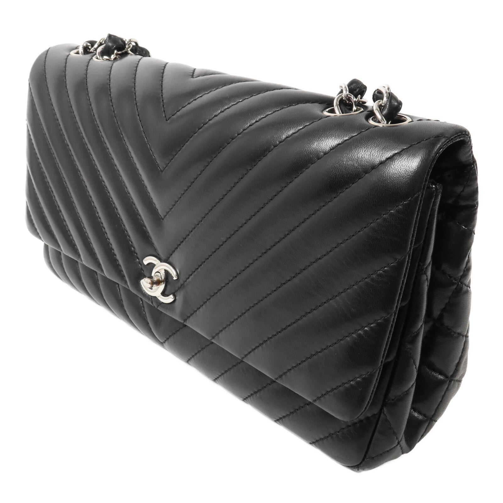 CHANEL 羊皮皮革Chain Shoulder鏈帶肩背袋