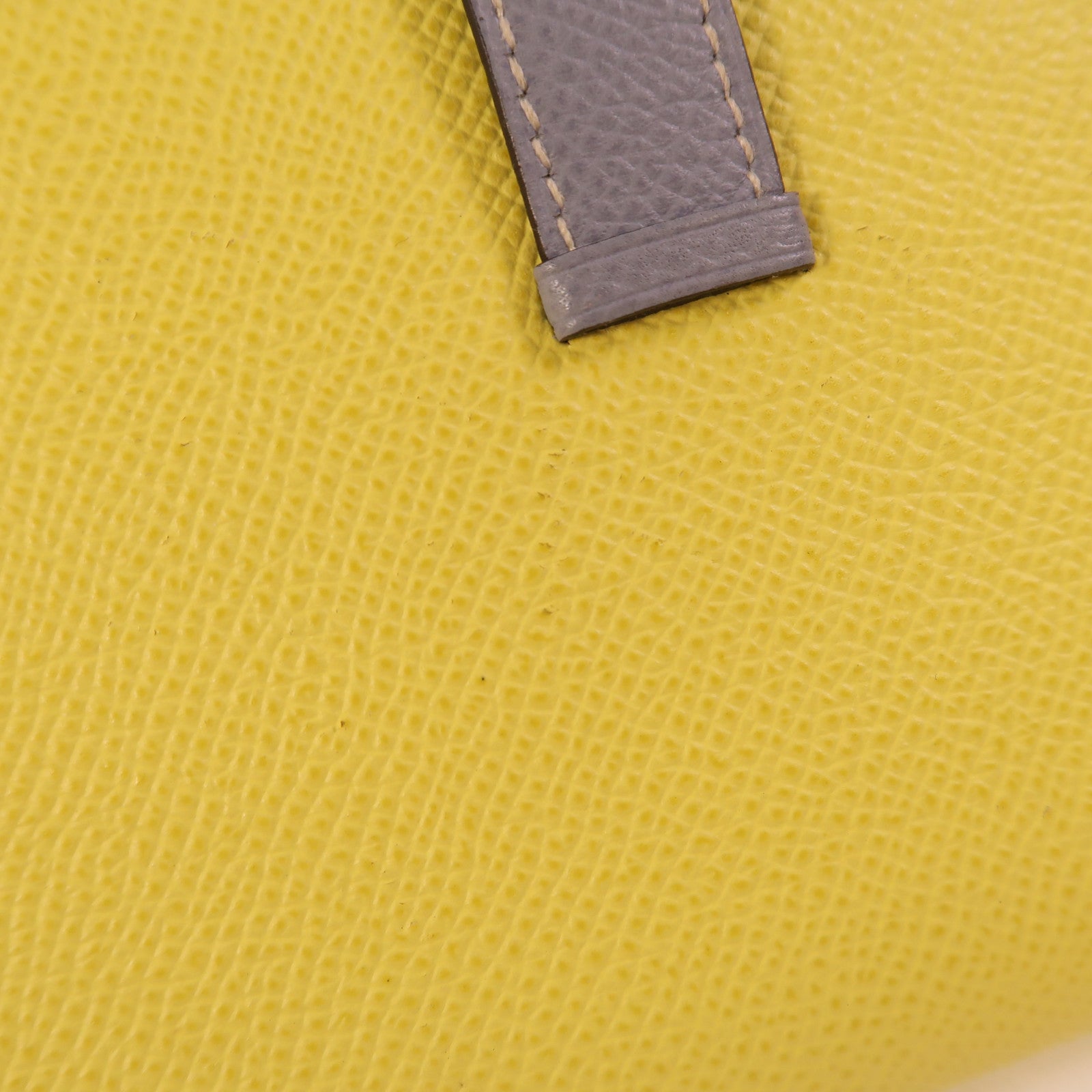 HERMES Epsom皮革Bearn Long Wallet銀扣長錢包Lime/Bleu Glacier