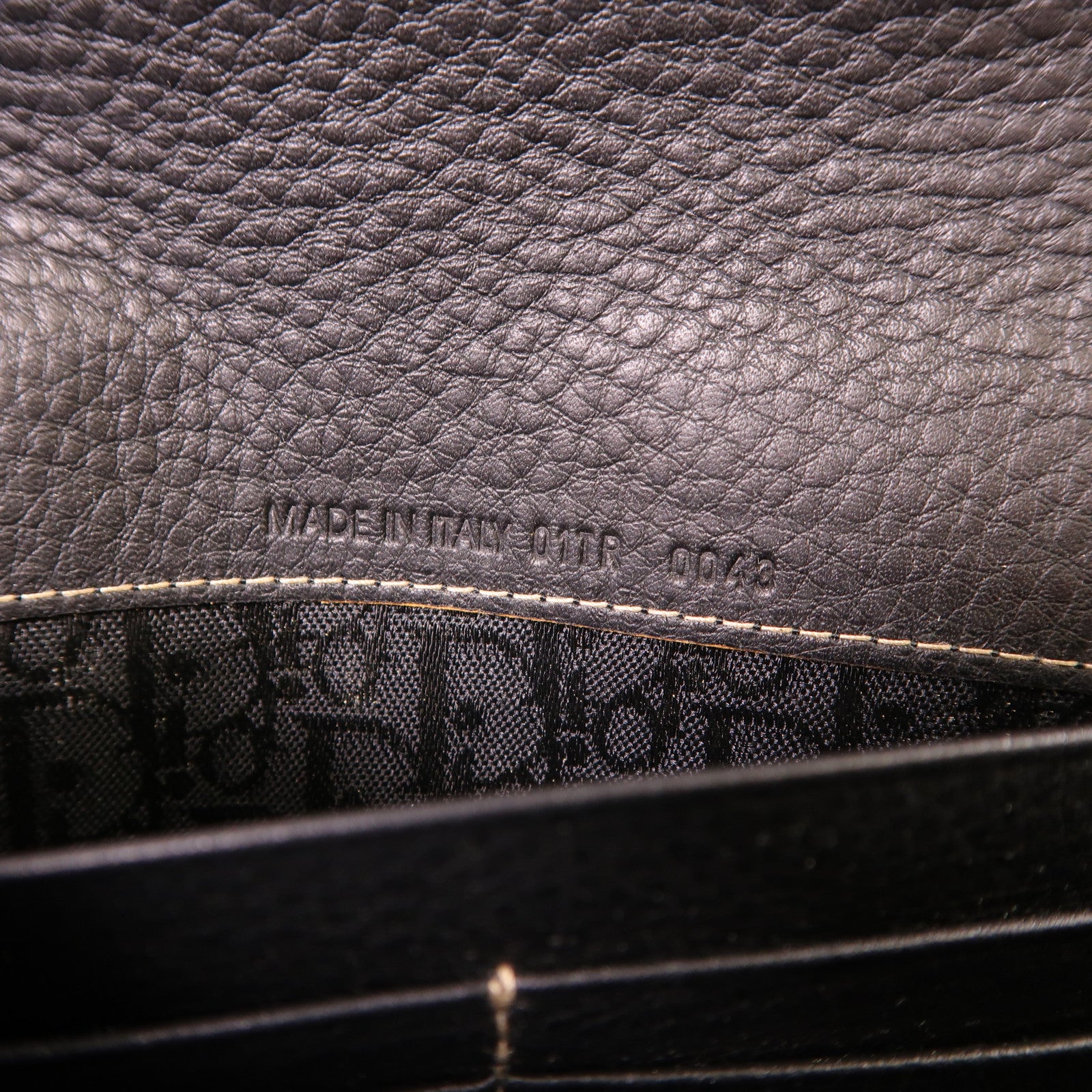 Dior 牛皮皮革Saddle Wallet金扣長錢包