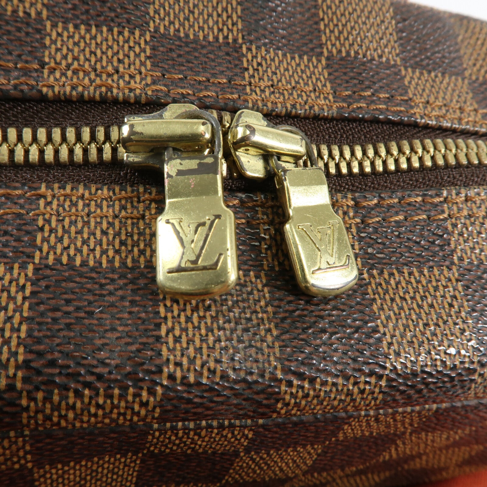 LOUIS VUITTON Monogram Damier Naviglio金扣肩背袋