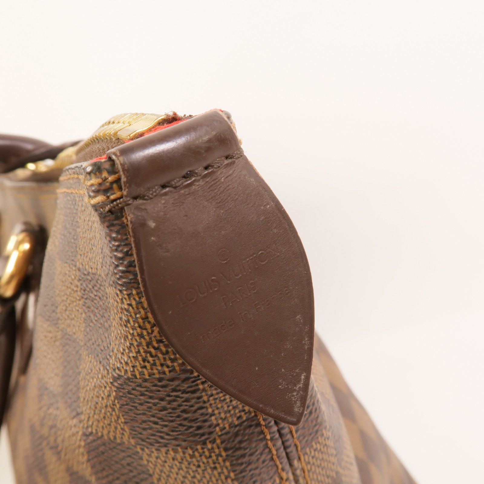 LOUIS VUITTON Damier Saleya MM金扣肩背袋