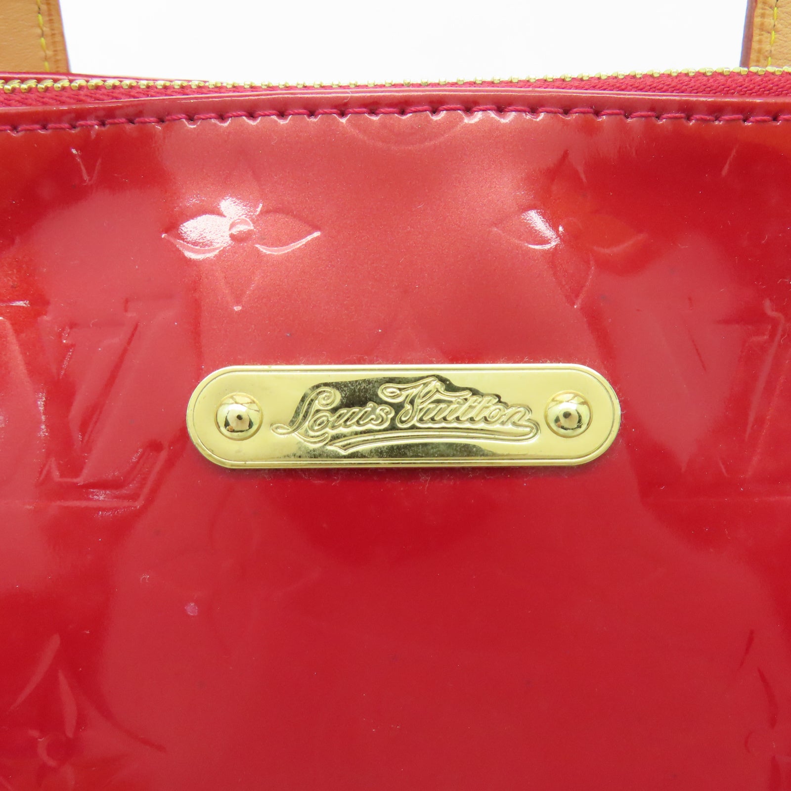 LOUIS VUITTON 【激減優惠】漆皮皮革Bellevue PM金扣手挽袋紅色