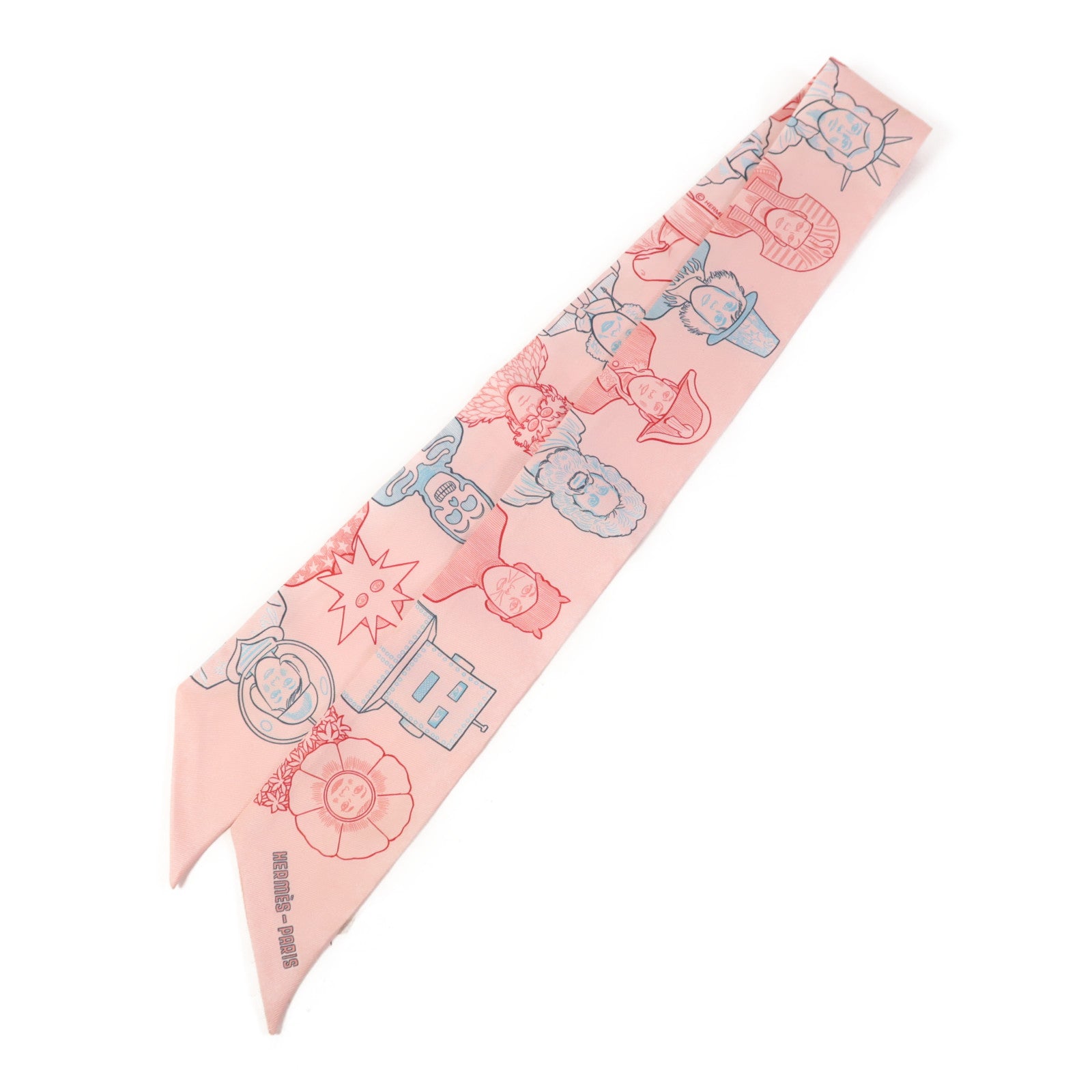 HERMES 【激減優惠】絲質Twilly絲巾