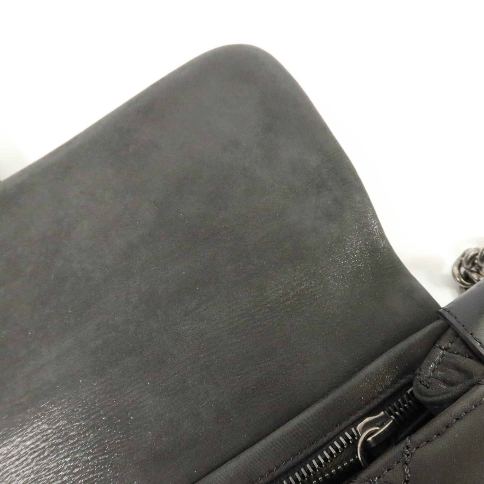 CHANEL 牛皮皮革Chic Quit Flap銀扣鏈帶肩背袋