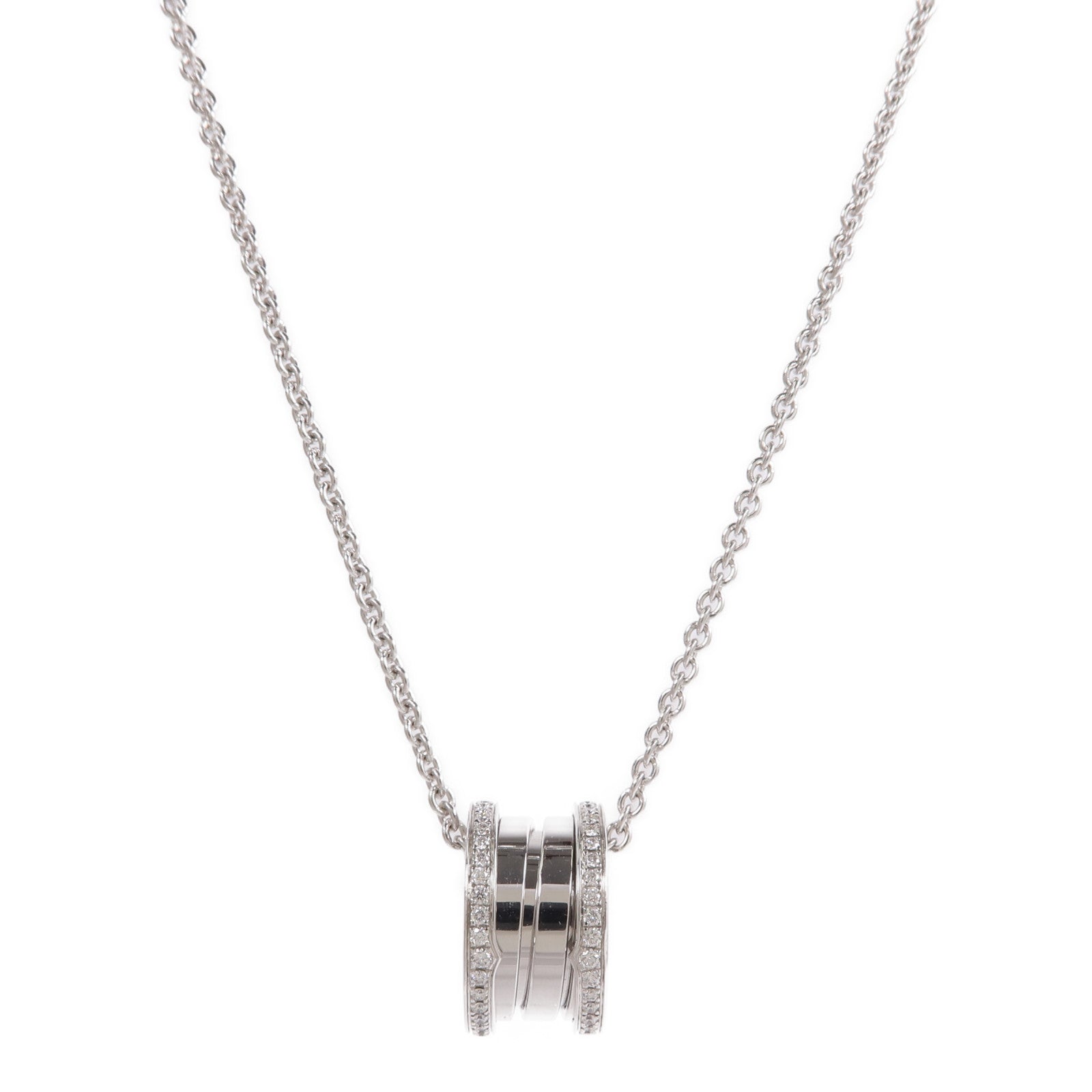 BVLGARI 18K白金B-zero1 Necklace鑽石項鍊