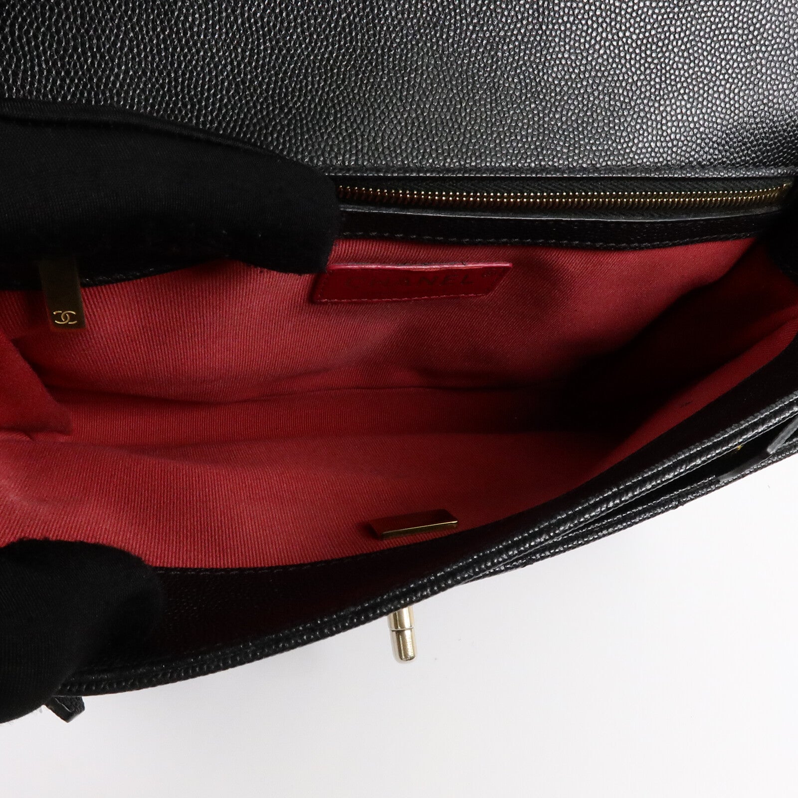 CHANEL 牛皮皮革Carry Bag手挽肩背兩用袋