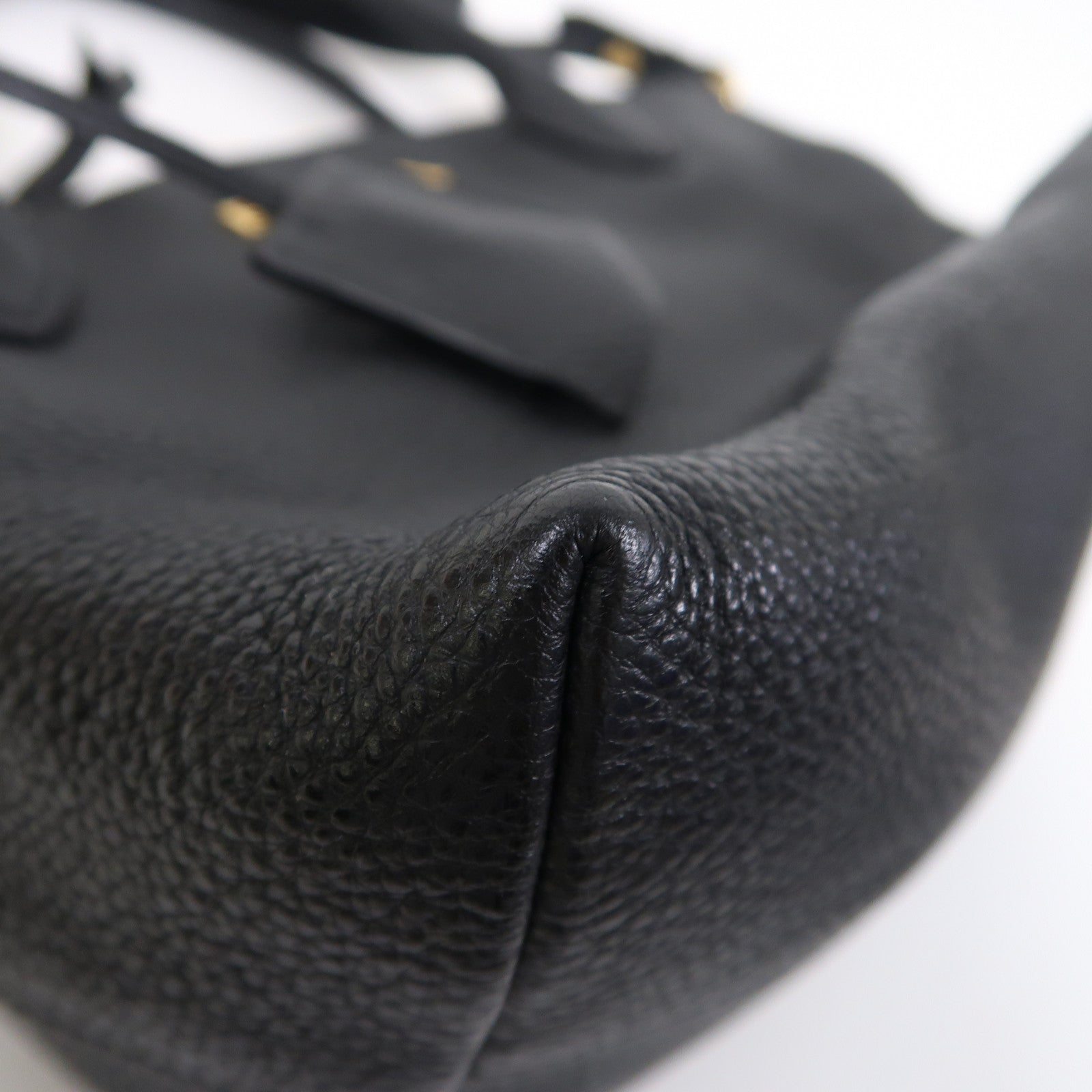 PRADA 皮革2 Way Shoulder金扣手挽肩背兩用袋黑色