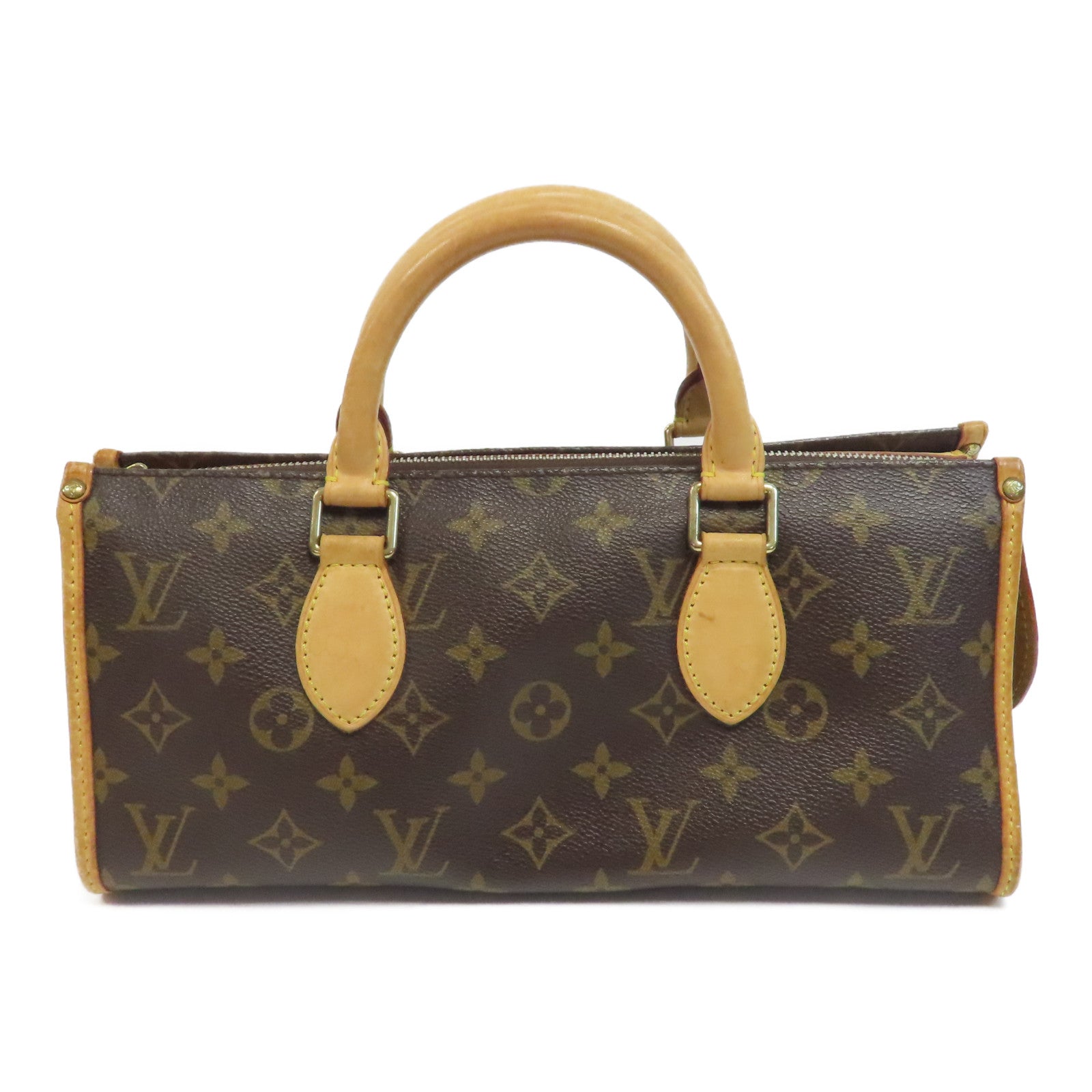 LOUIS VUITTON Monogram Popincourt金扣手挽袋啡色