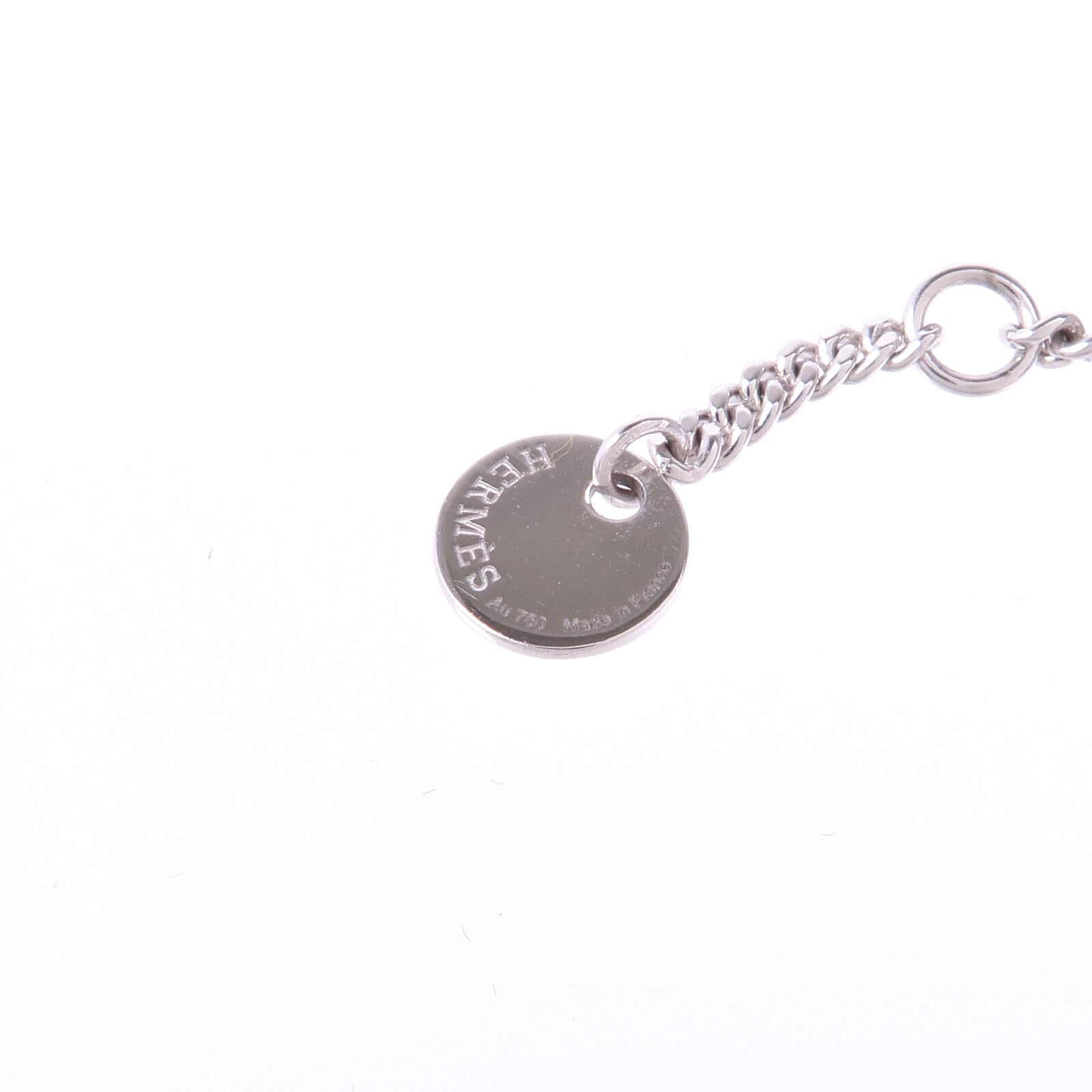 HERMES 【激減優惠】18K白金Etriviere Pendant鑽石項鍊
