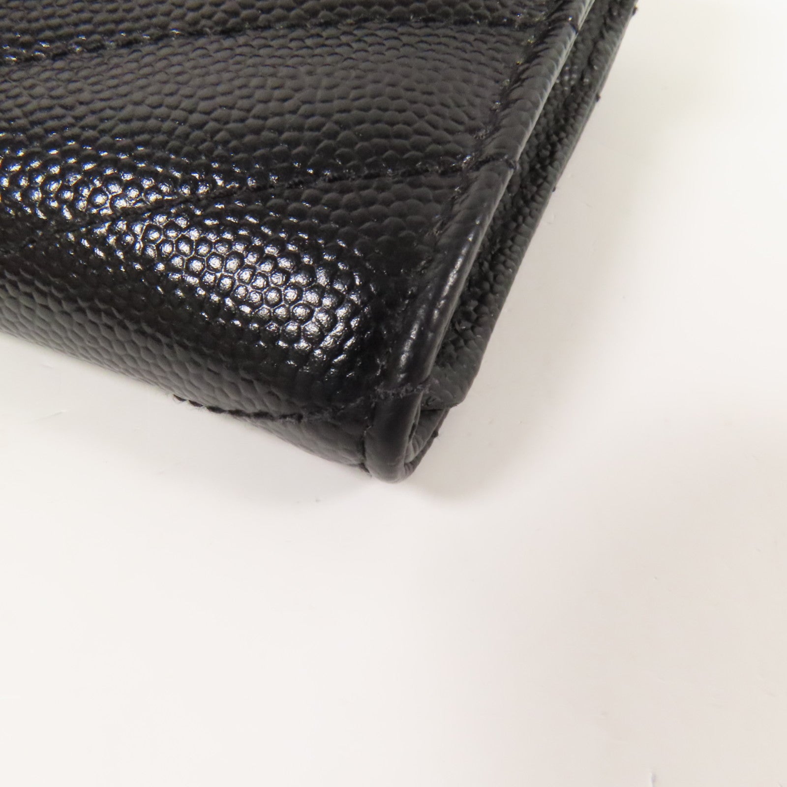 SAINT LAURENT 牛皮皮革Card Case金扣卡片套