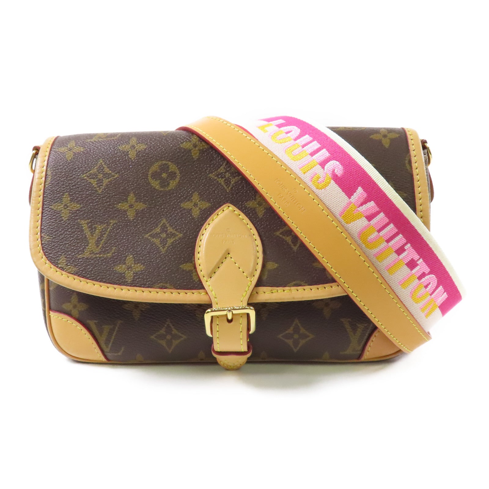 LOUIS VUITTON Monogram Diane金扣肩背袋