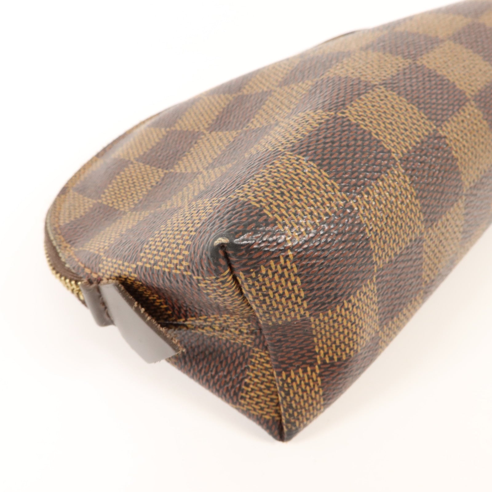 LOUIS VUITTON Damier Make Up Bag PM金扣化妝袋