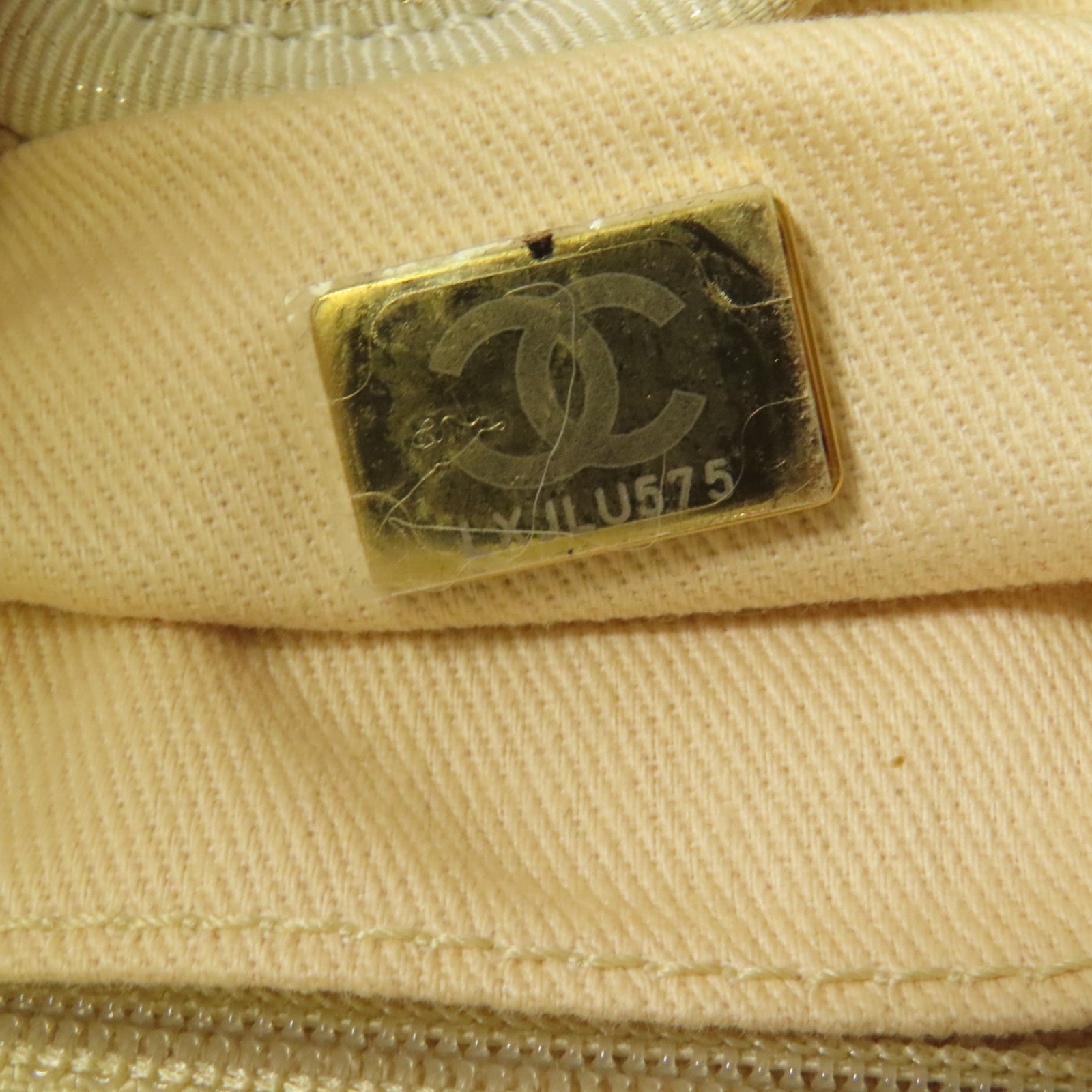 CHANEL Straw Deauville PM金扣肩背袋