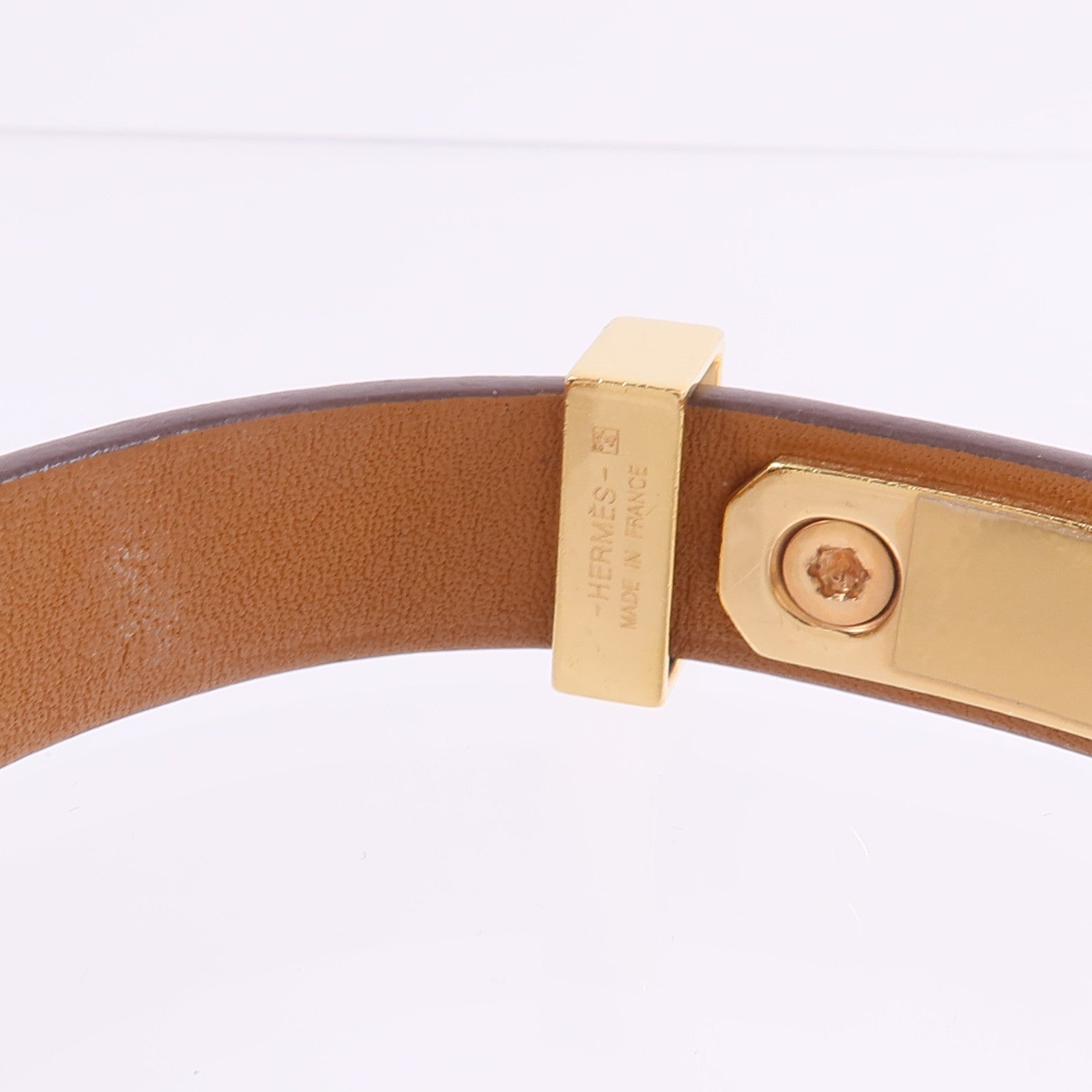 HERMES Swift皮革As De Coeur Bracelet手帶Bleu Brume