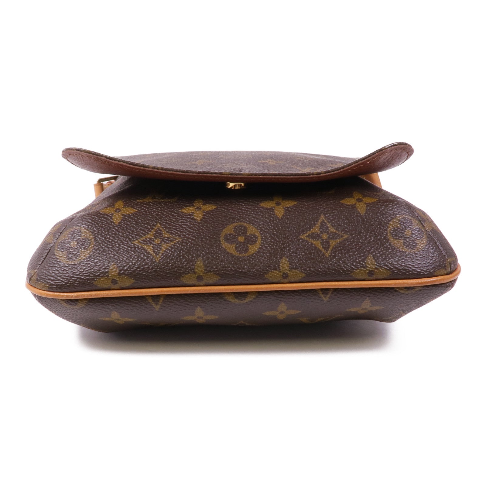 LOUIS VUITTON Monogram Musette Salsa金扣肩背袋棕色