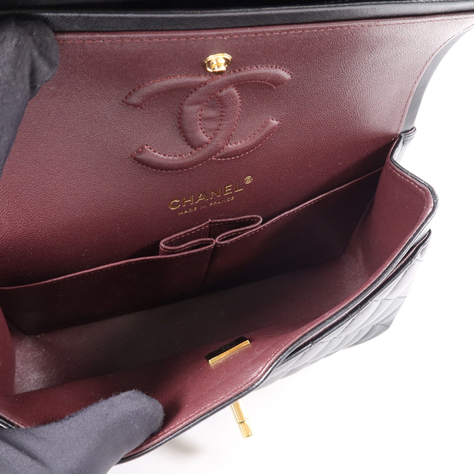 CHANEL 羊皮皮革Classic 23鏈帶肩背袋