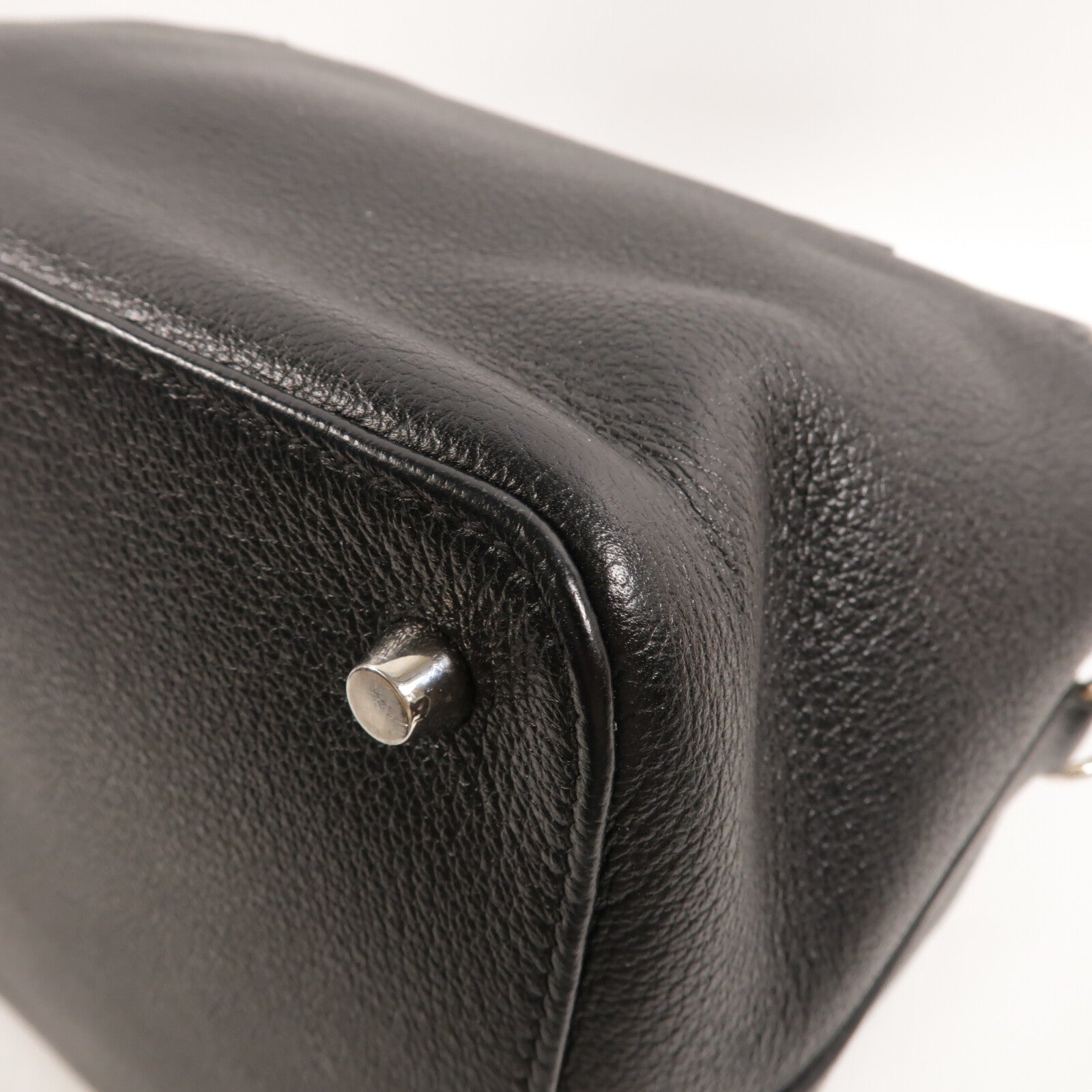 HERMES Novillo皮革Toolbox 26手挽袋Noir