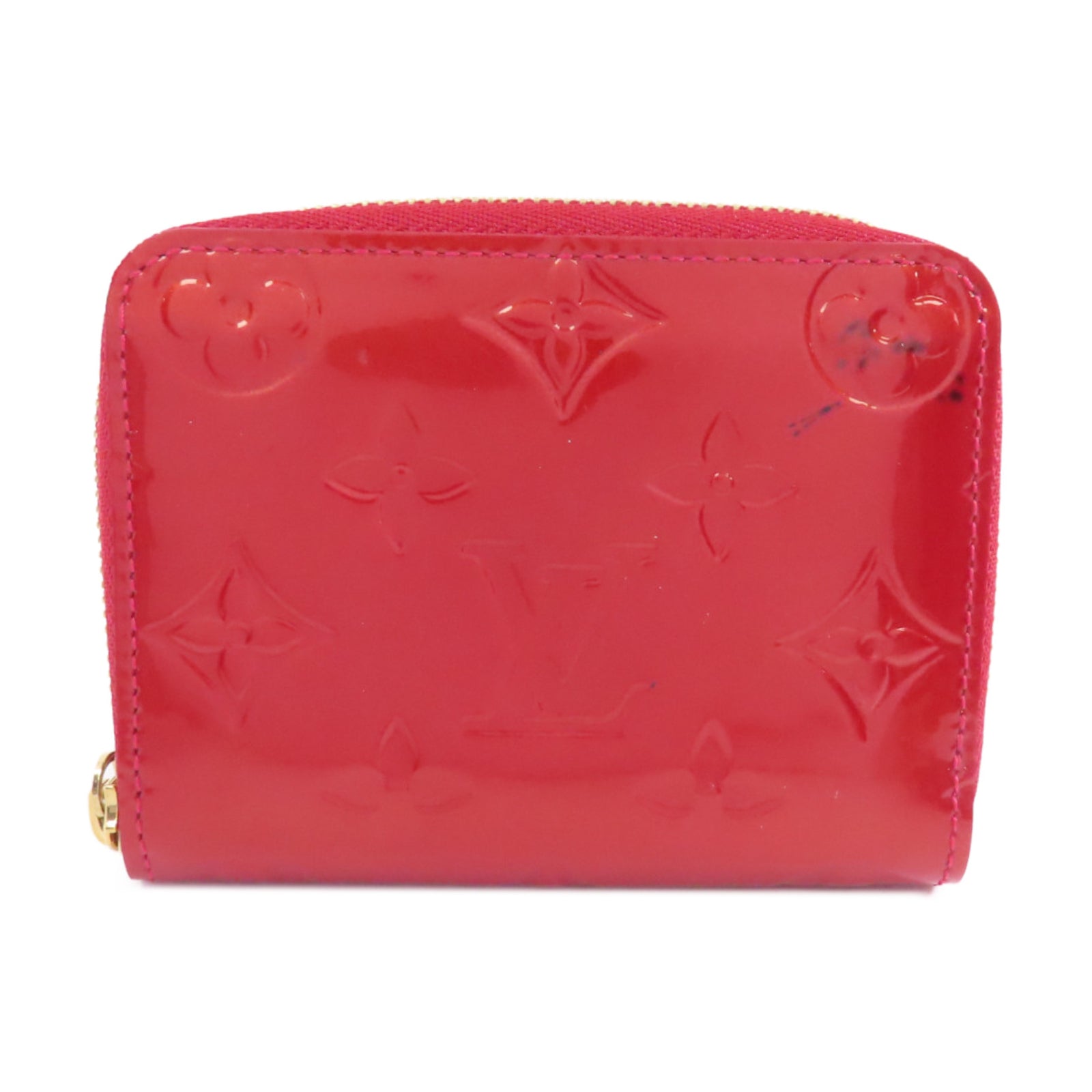 LOUIS VUITTON 【激減優惠】Vernis Zippy Coin Purse金扣零錢包紅色