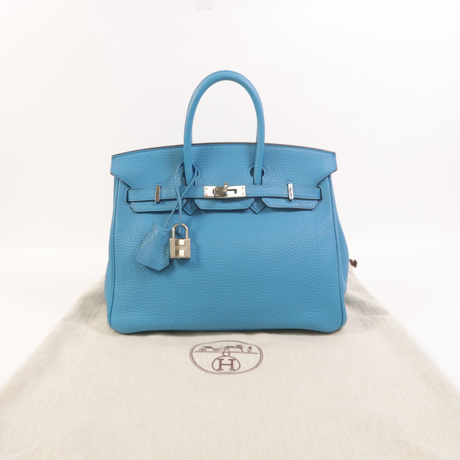 HERMES Togo皮革Birkin 25手挽袋Turquoise