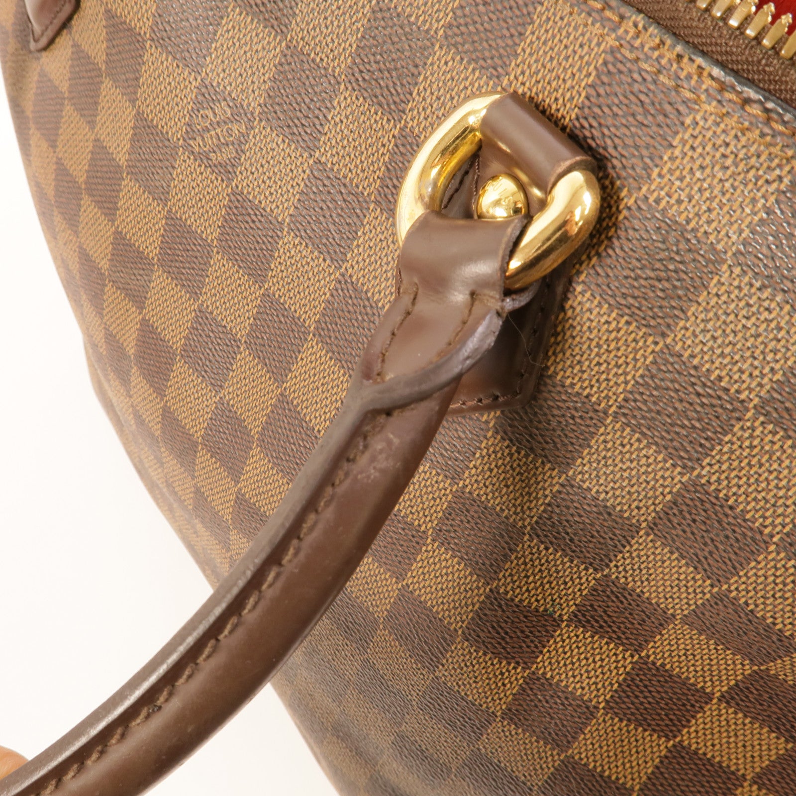LOUIS VUITTON Damier Saleya MM金扣肩背袋