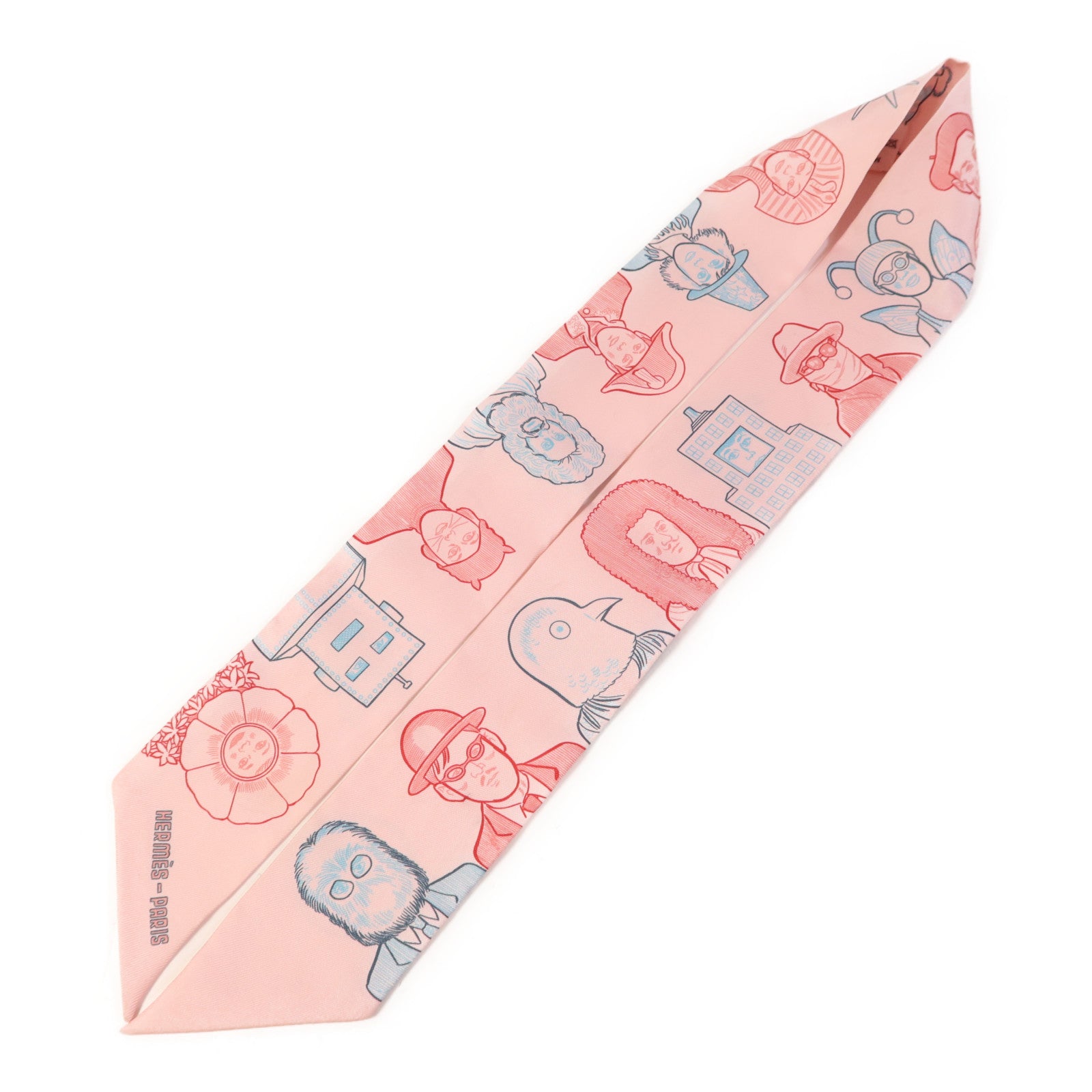 HERMES 【激減優惠】絲質Twilly絲巾
