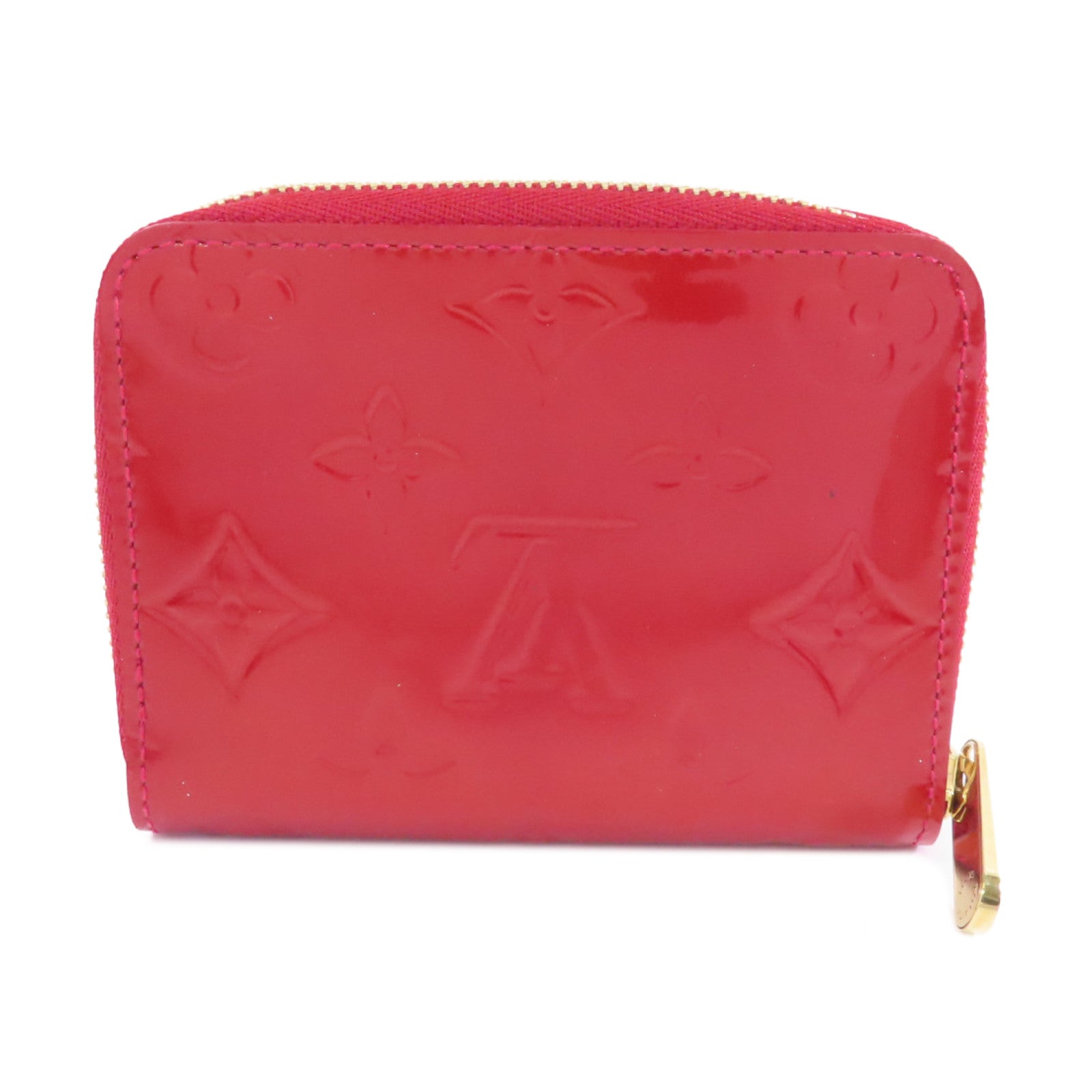LOUIS VUITTON 【激減優惠】Vernis Zippy Coin Purse金扣零錢包紅色