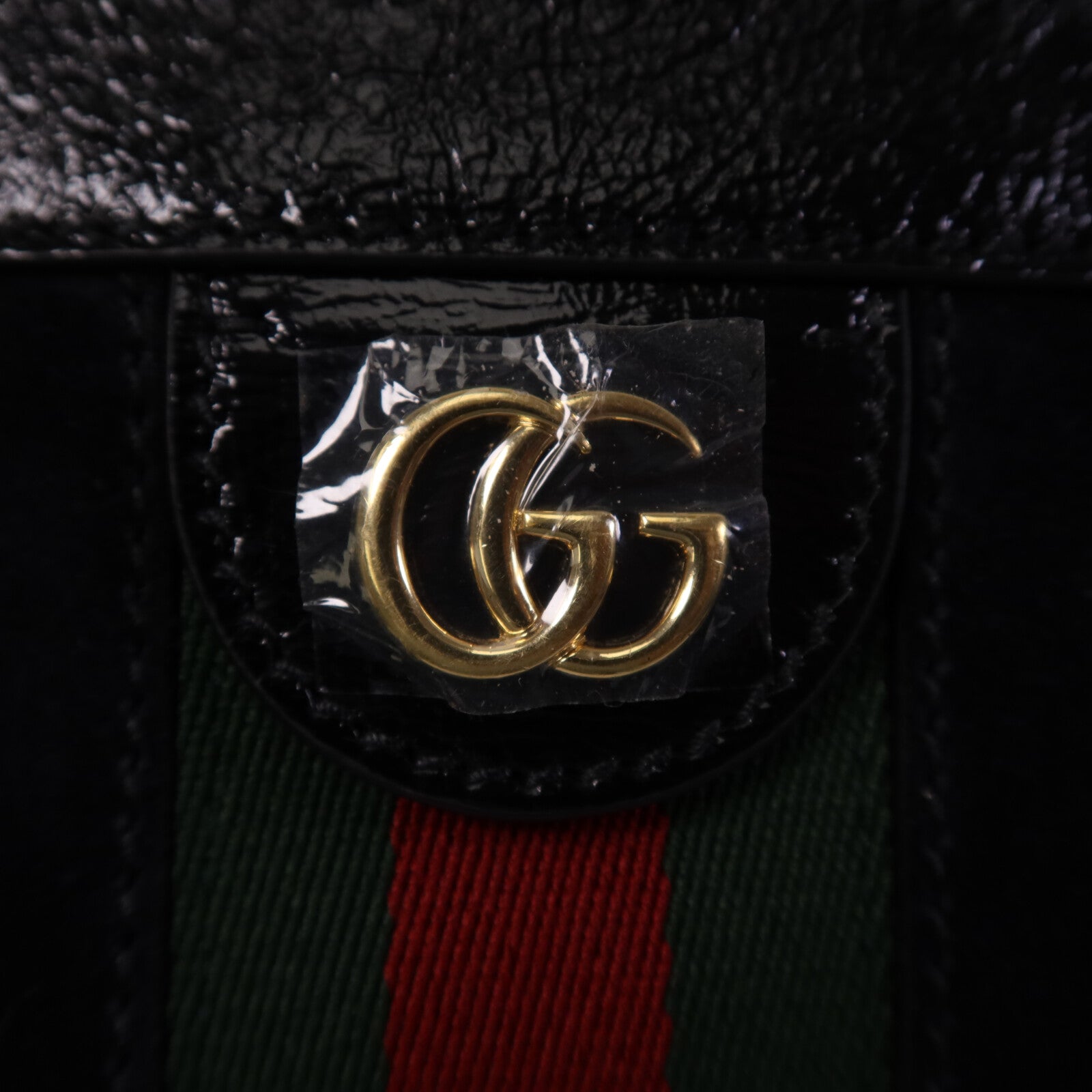 GUCCI 麂皮皮革Ophidia GG金扣鏈帶肩背袋