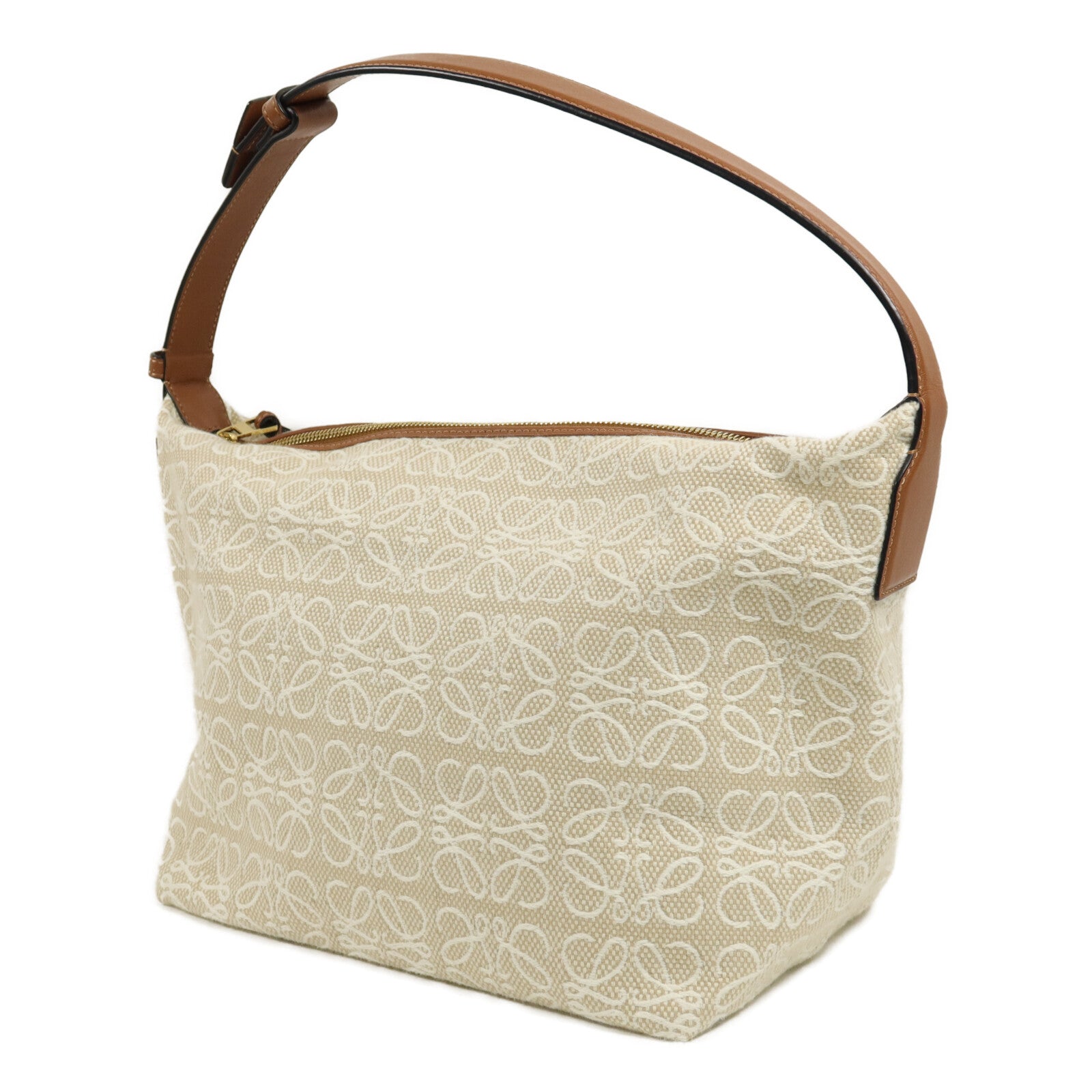 LOEWE 帆布Medium Cubi肩背袋