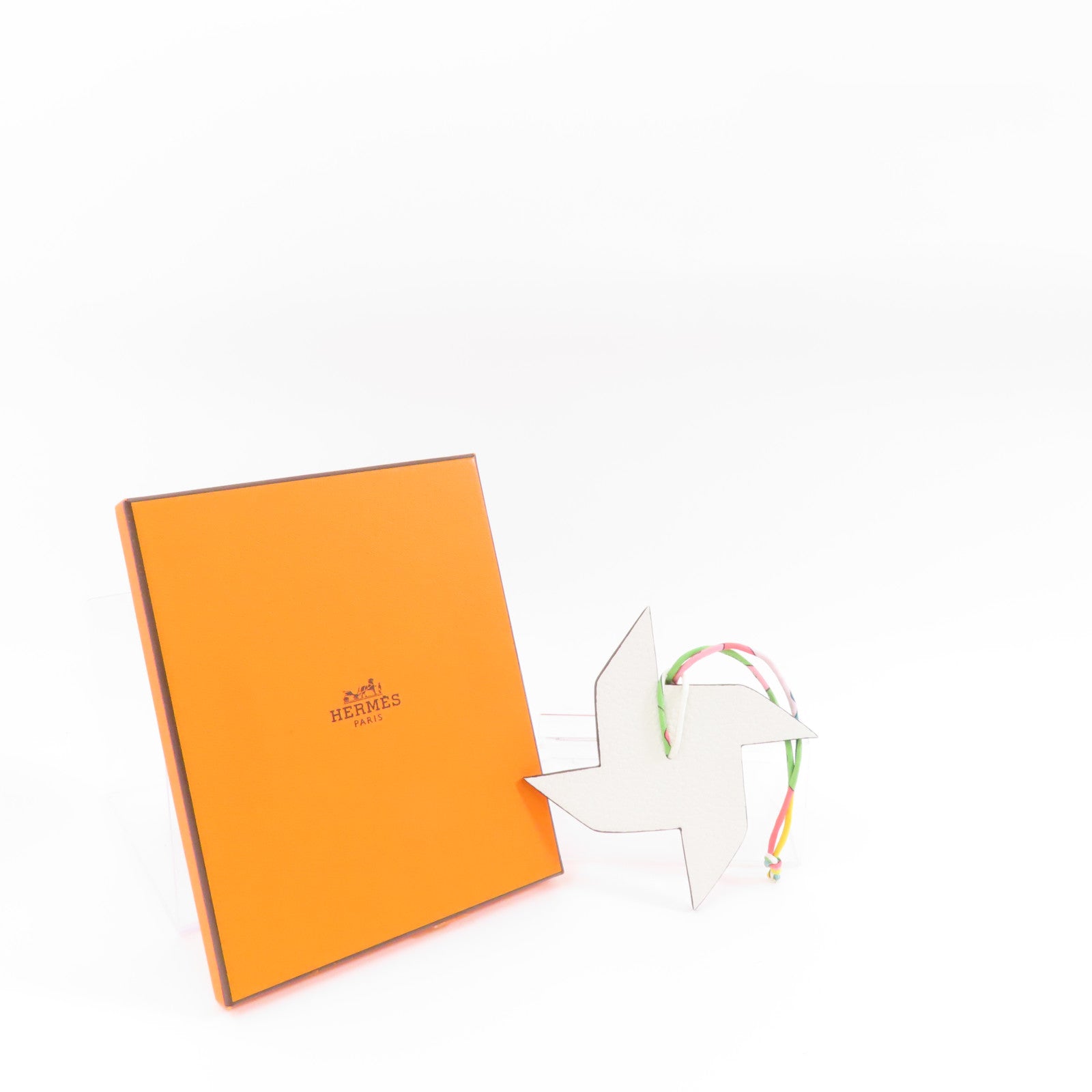 HERMES Epsom皮革Charm掛飾Rose Confetti/粉紅色