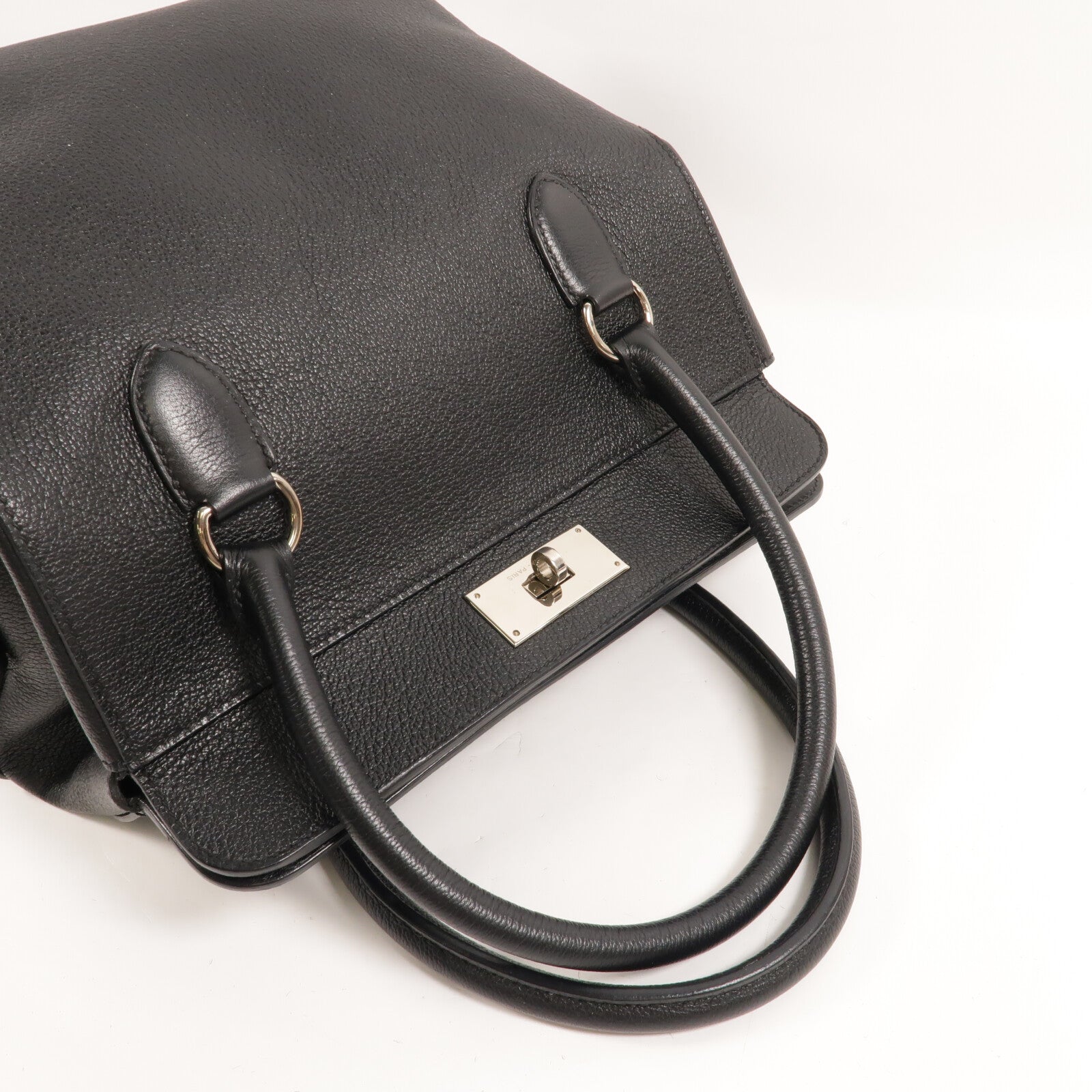 HERMES Novillo皮革Toolbox 26手挽袋Noir