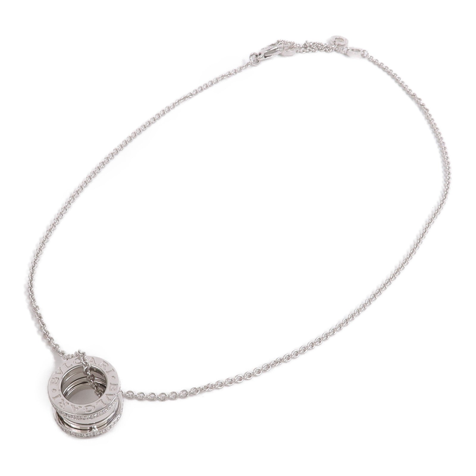 BVLGARI 18K白金B-zero1 Necklace鑽石項鍊