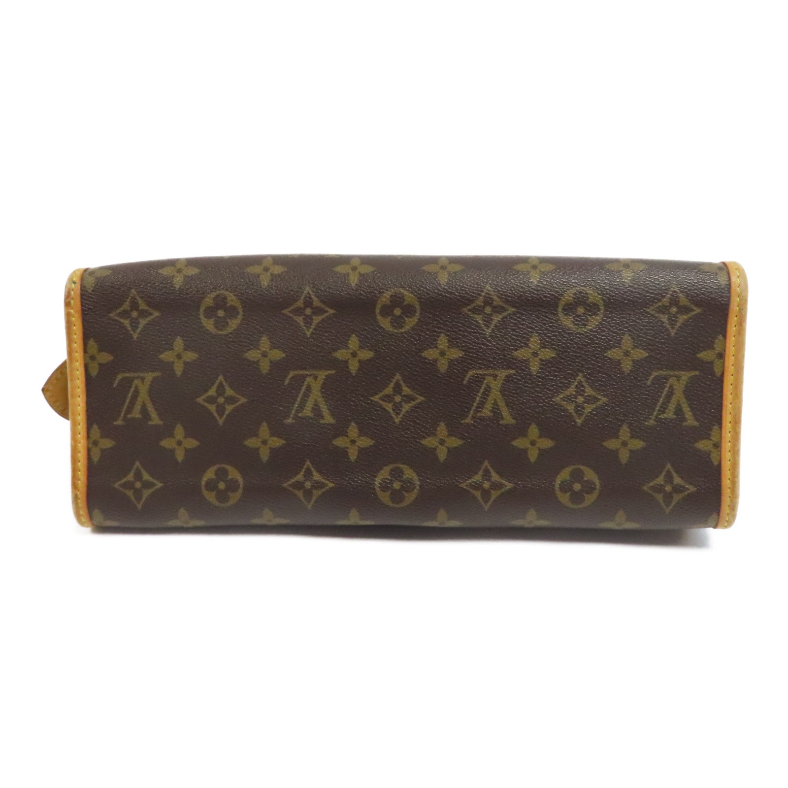 LOUIS VUITTON Monogram Popincourt金扣手挽袋啡色