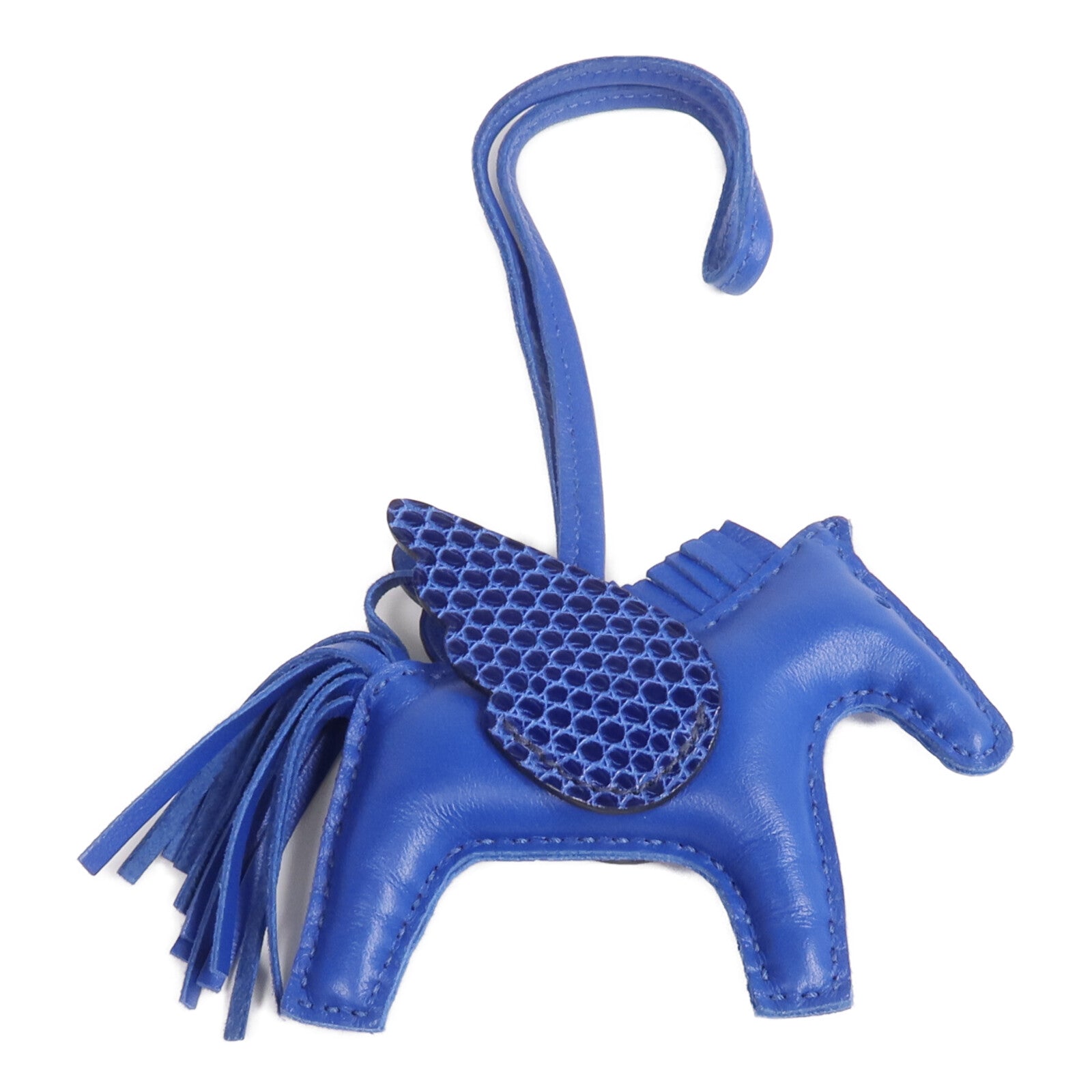 HERMES Milo皮革/Lizard皮革Rodeo Pegase PM掛飾