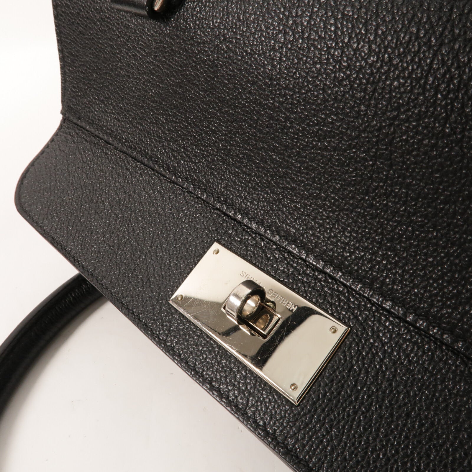 HERMES Novillo皮革Toolbox 26手挽袋Noir