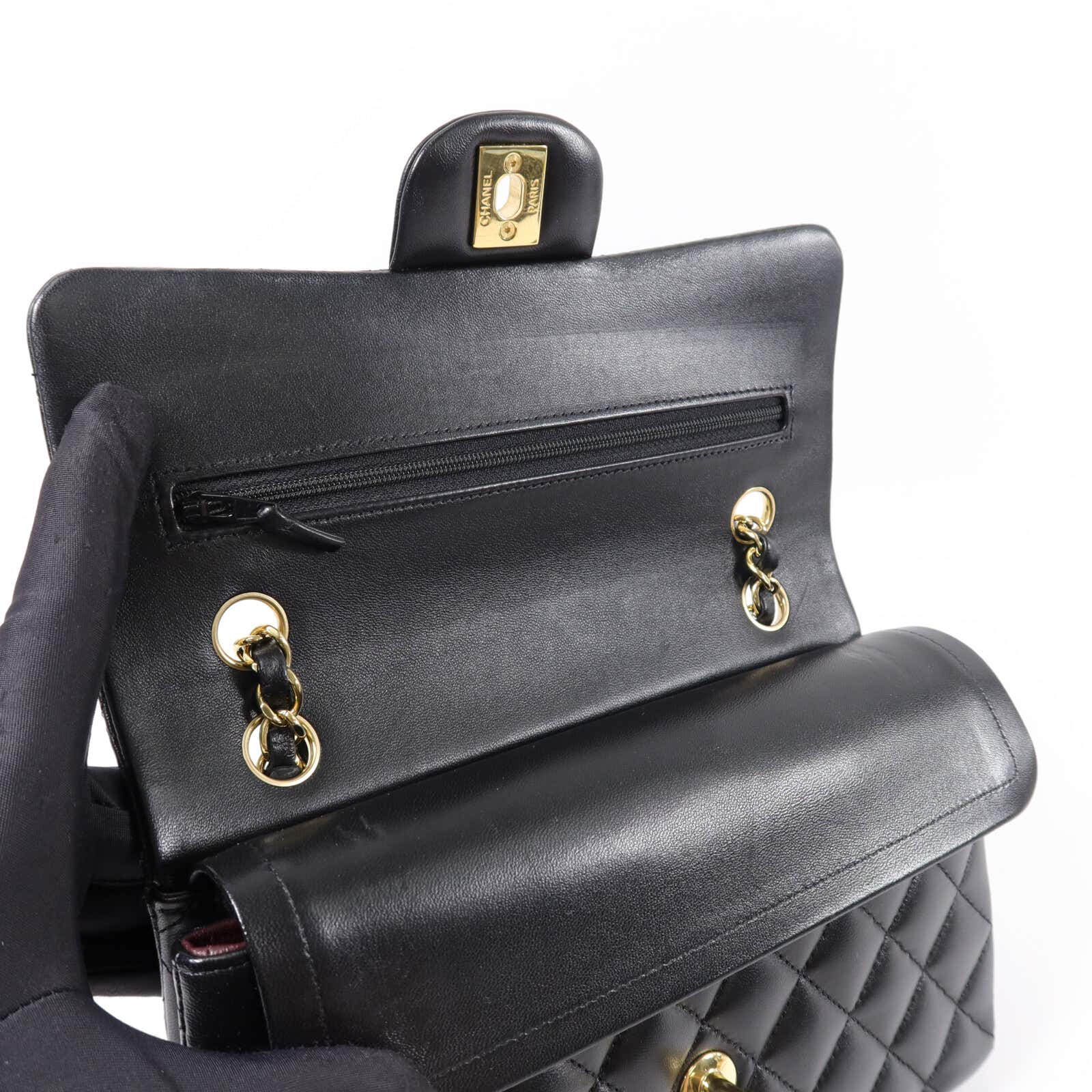 CHANEL 羊皮皮革Classic 23鏈帶肩背袋