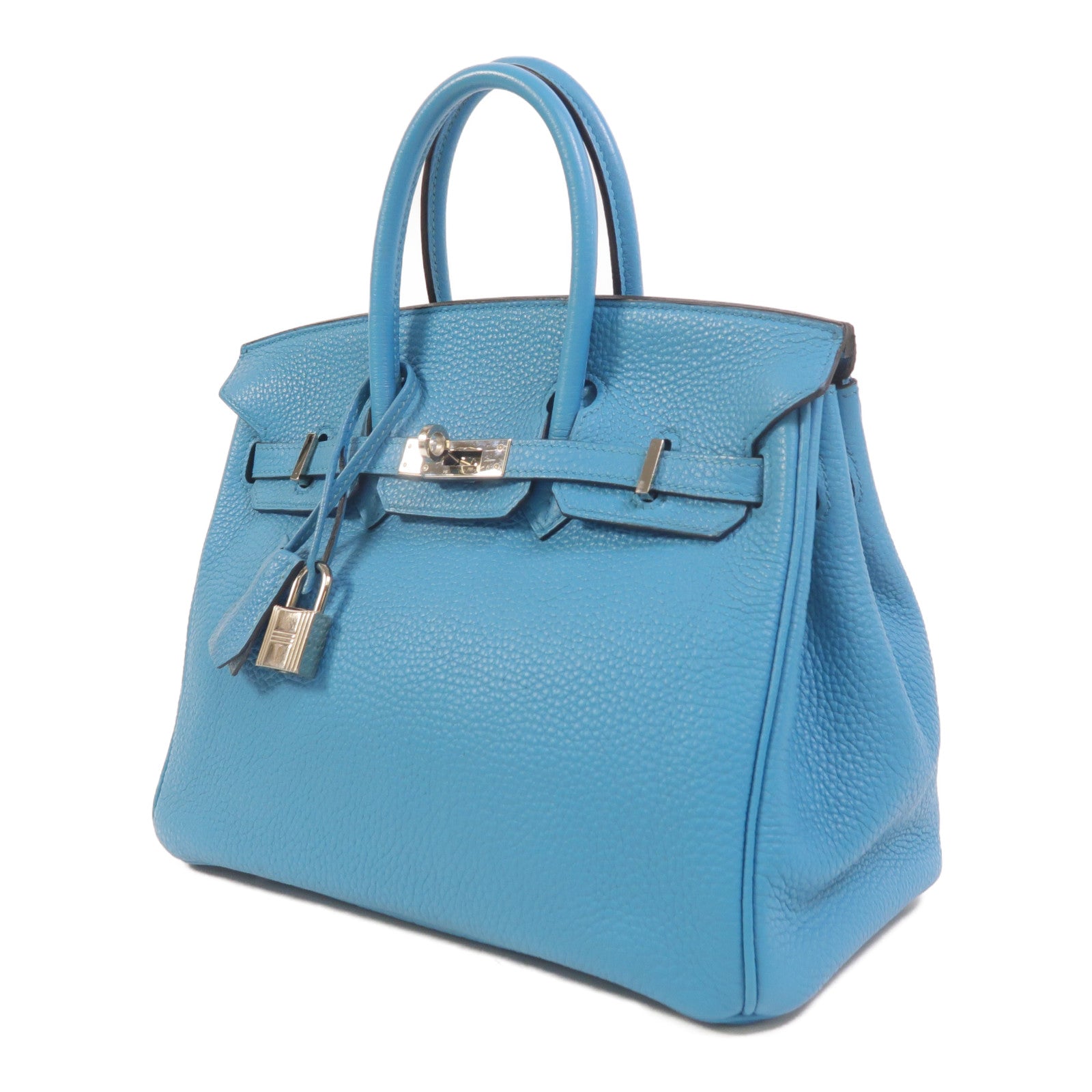 HERMES Togo皮革Birkin 25手挽袋Turquoise