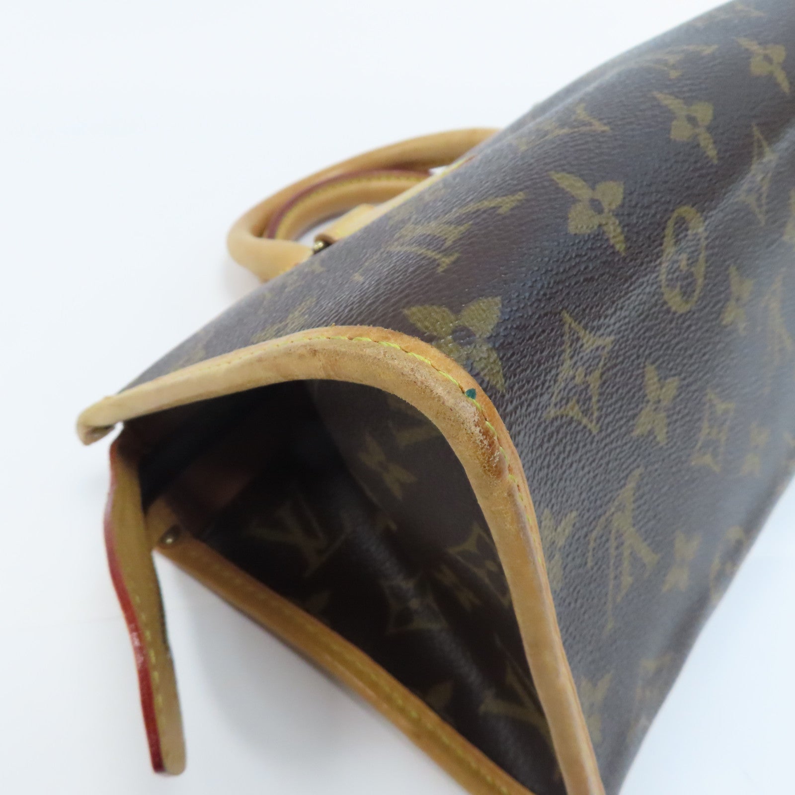 LOUIS VUITTON Monogram Popincourt金扣手挽袋啡色