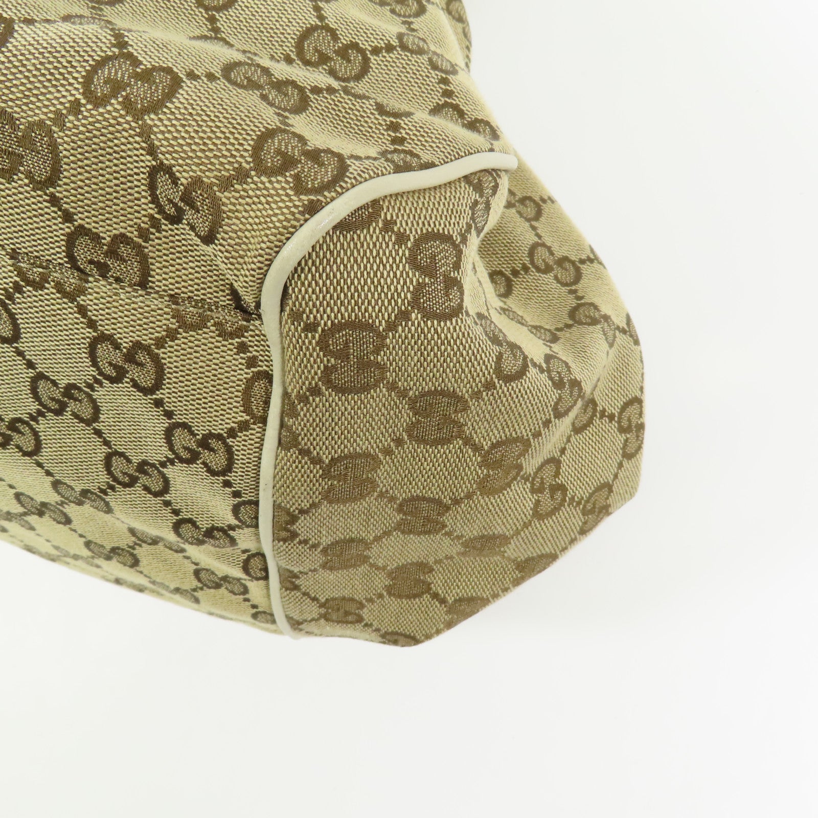 GUCCI 帆布2 Way Shoulder銀扣手挽肩背兩用袋