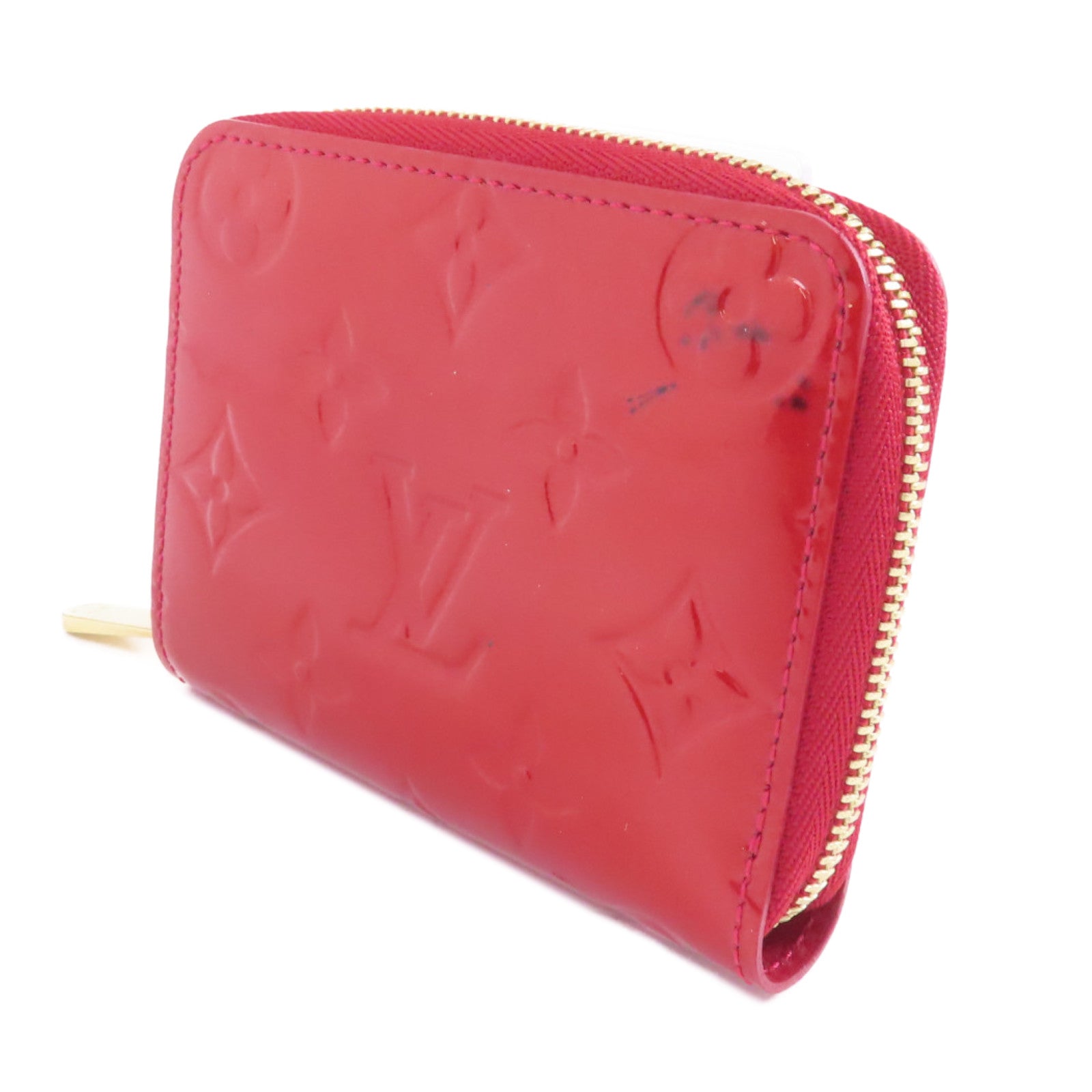 LOUIS VUITTON 【激減優惠】Vernis Zippy Coin Purse金扣零錢包紅色