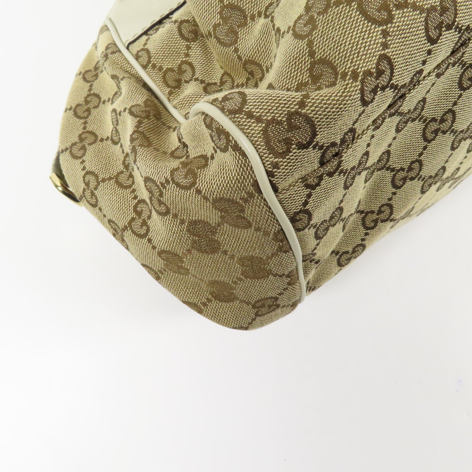 GUCCI 帆布2 Way Shoulder銀扣手挽肩背兩用袋