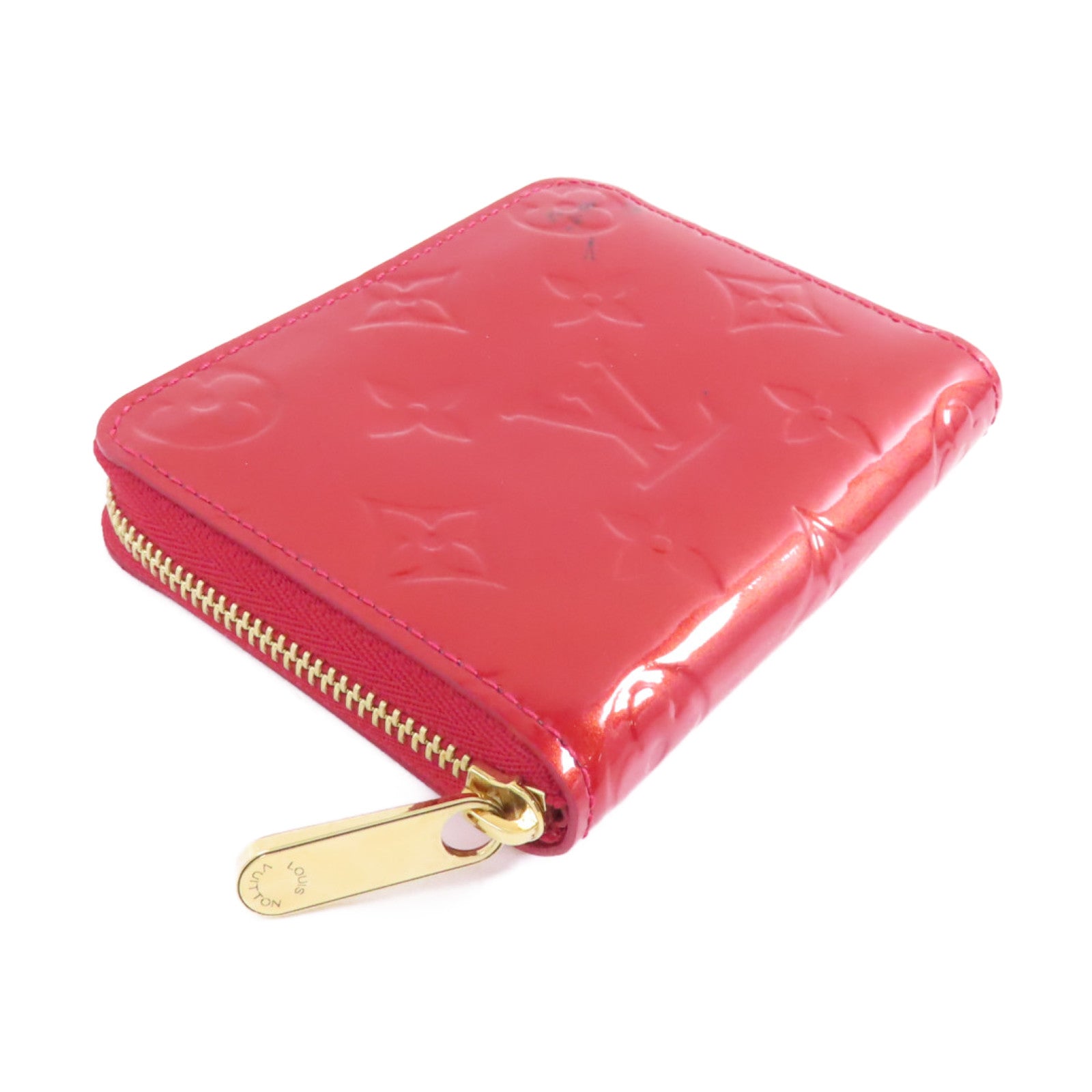 LOUIS VUITTON 【激減優惠】Vernis Zippy Coin Purse金扣零錢包紅色