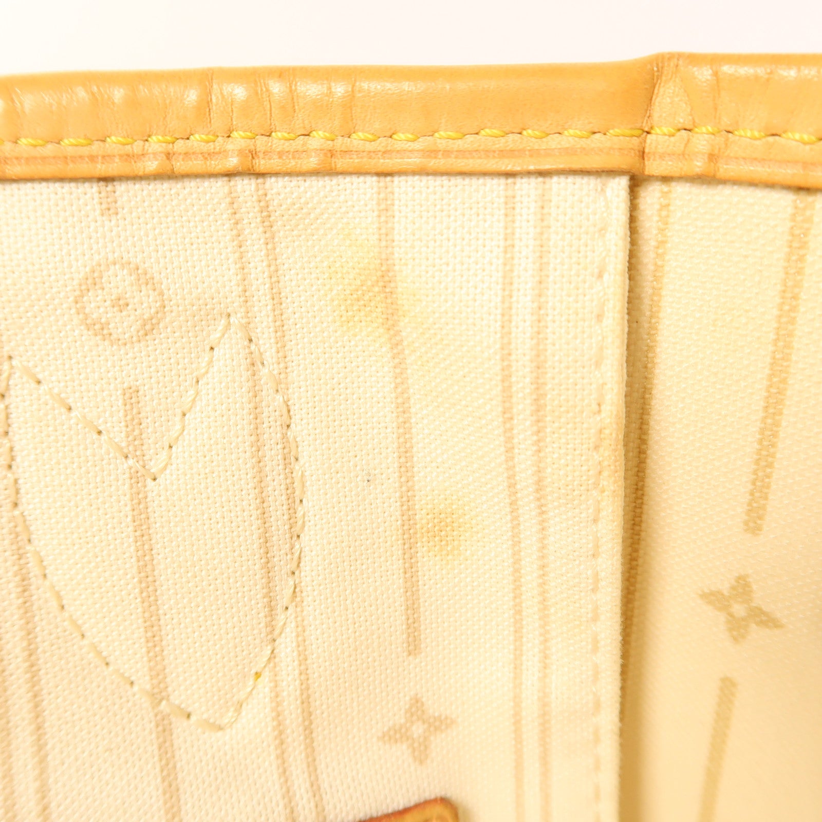 LOUIS VUITTON Damier Neverfull MM金扣手挽袋