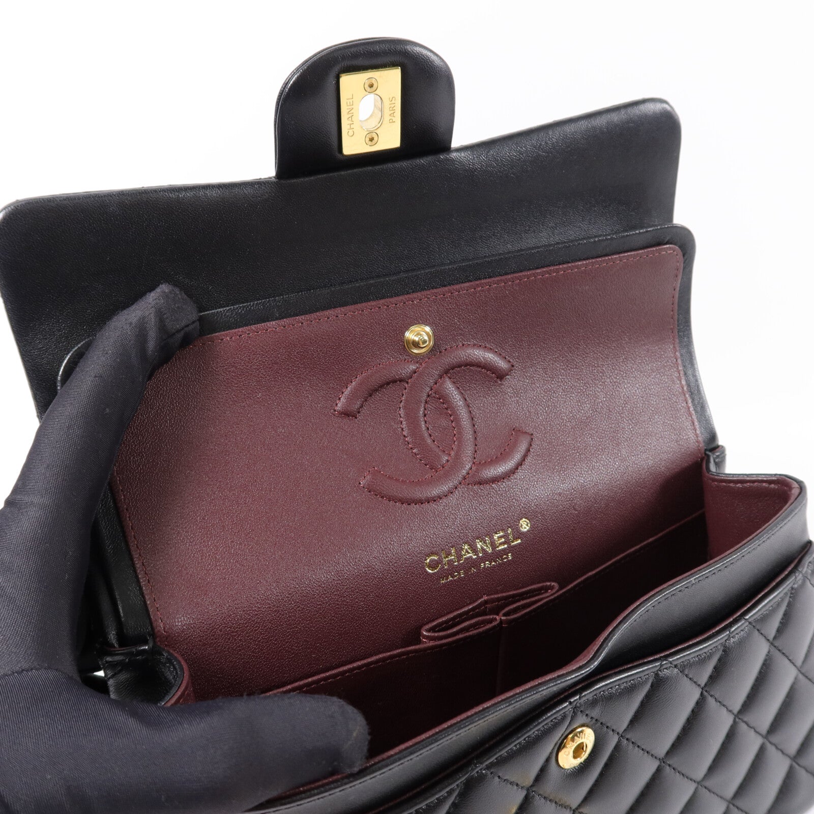 CHANEL 羊皮皮革Classic 23鏈帶肩背袋