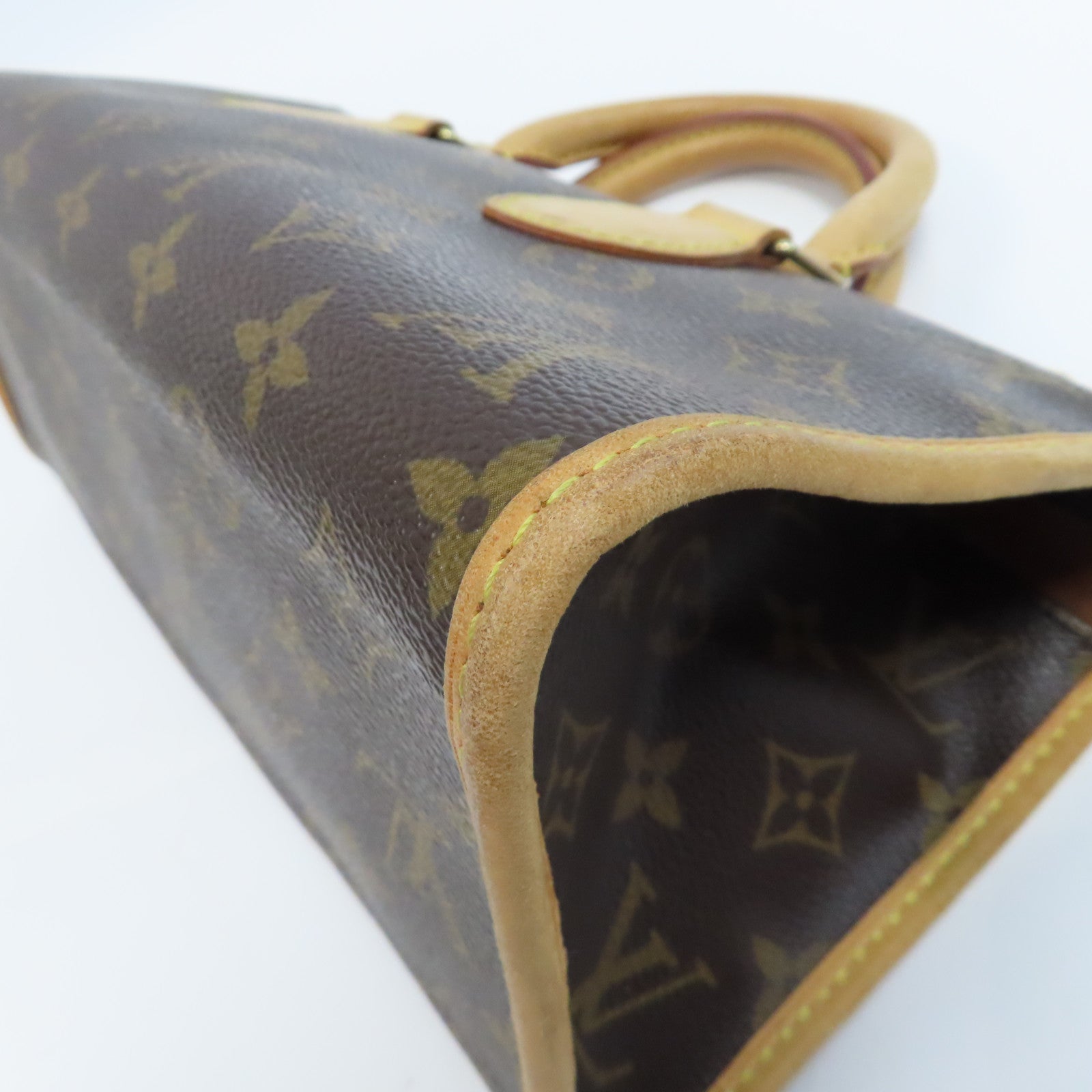 LOUIS VUITTON Monogram Popincourt金扣手挽袋啡色