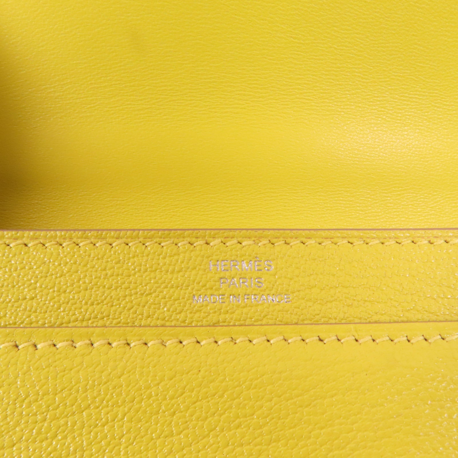 HERMES 【激減優惠】Chevre皮革Verrou Mini銀扣鏈帶肩背袋Lime